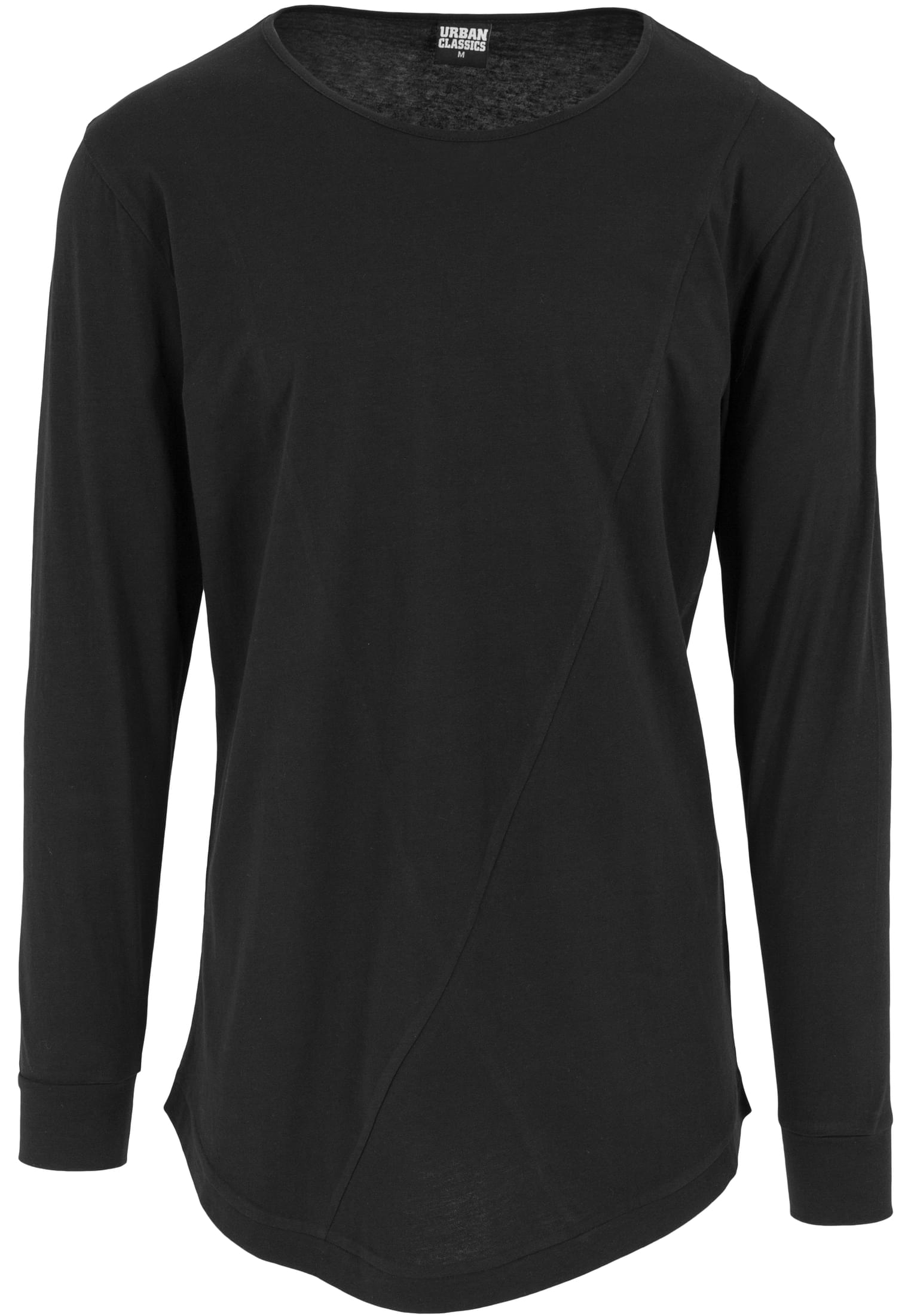 Long Shaped Fashion L/S Tee | black