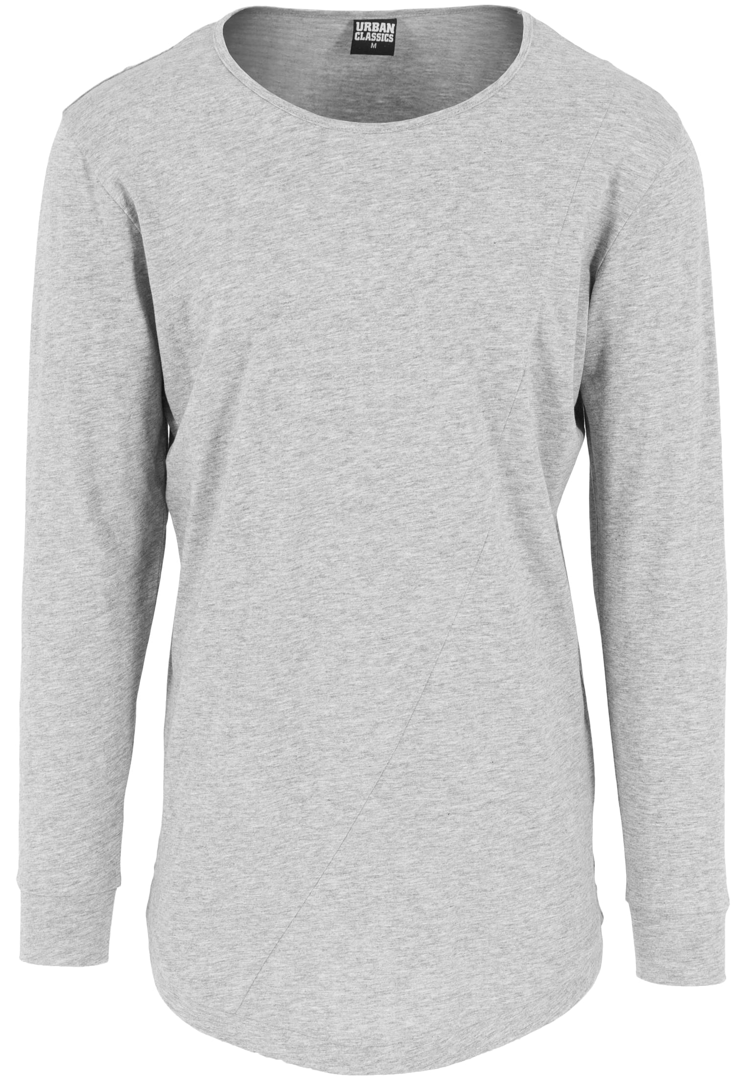 Long Shaped Fashion L/S Tee | grey