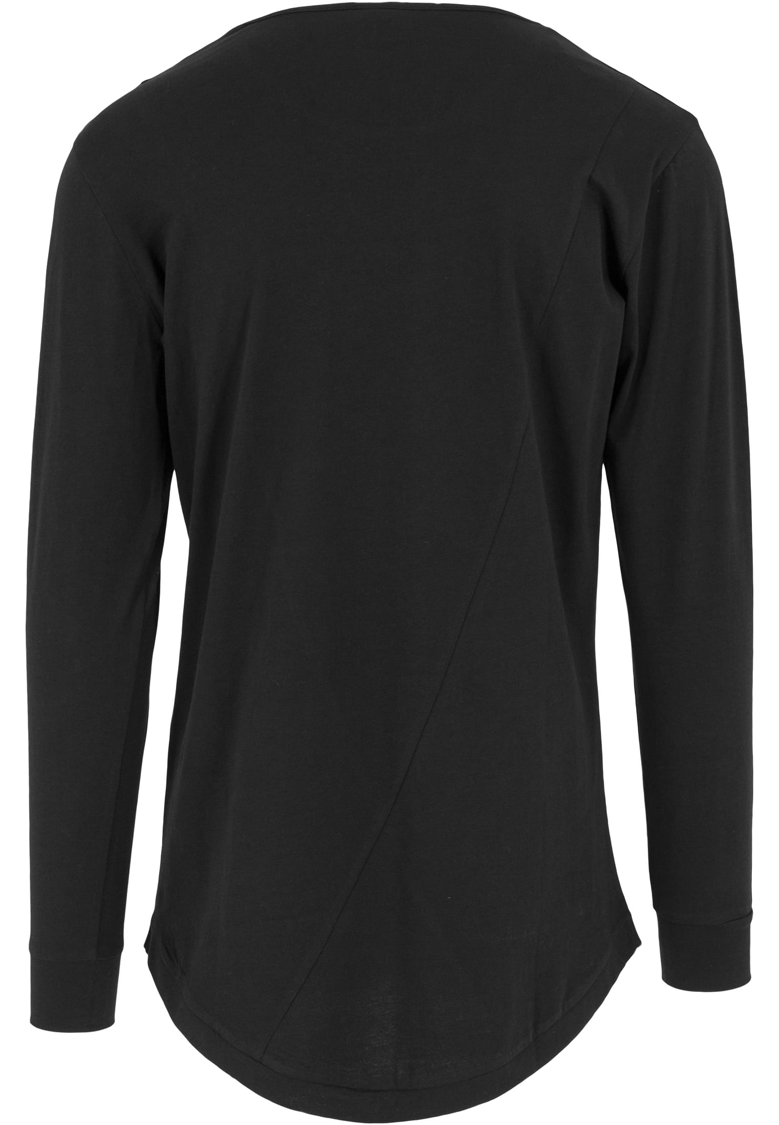 Long Shaped Fashion L/S Tee | black