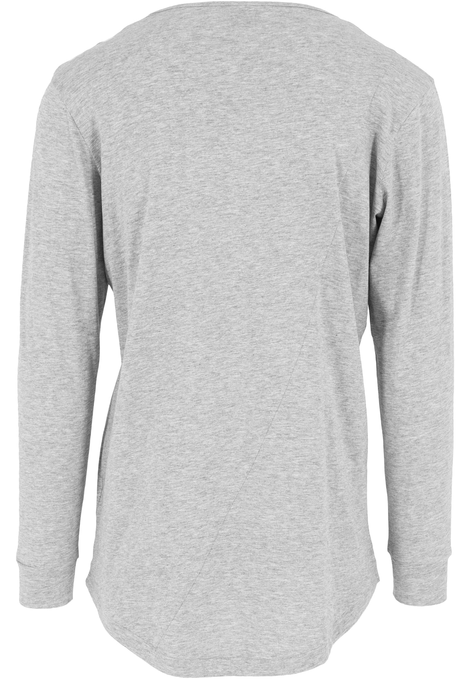 Long Shaped Fashion L/S Tee | grey