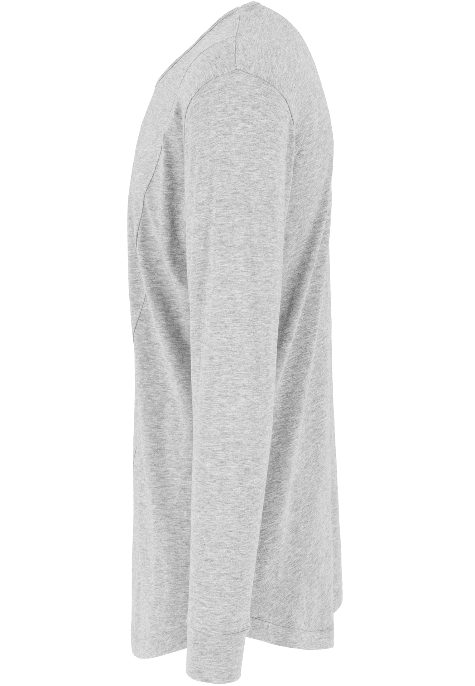 Long Shaped Fashion L/S Tee | grey