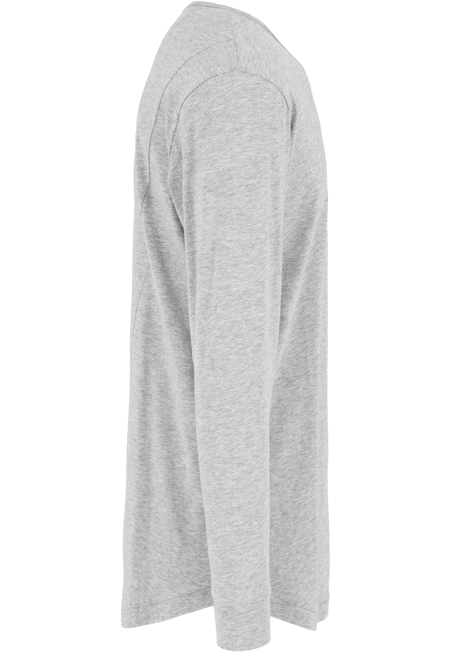 Long Shaped Fashion L/S Tee | grey