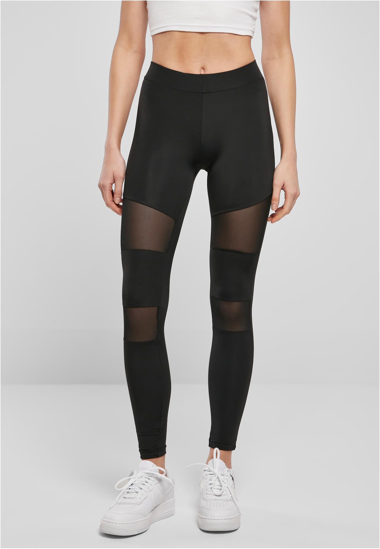 Ladies Tech Mesh Leggings 2-Pack | black+black