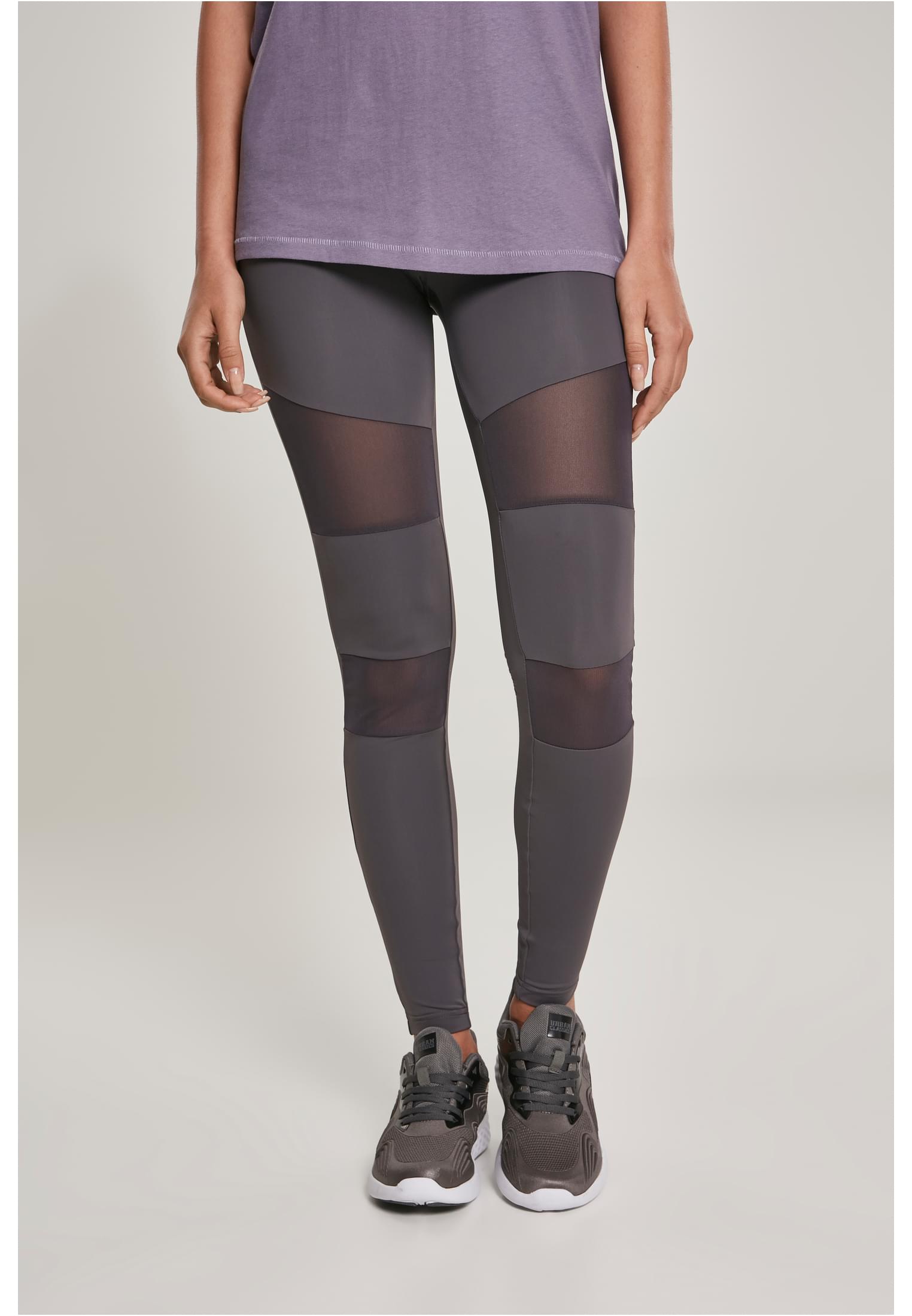 Ladies Tech Mesh Leggings | dark grey