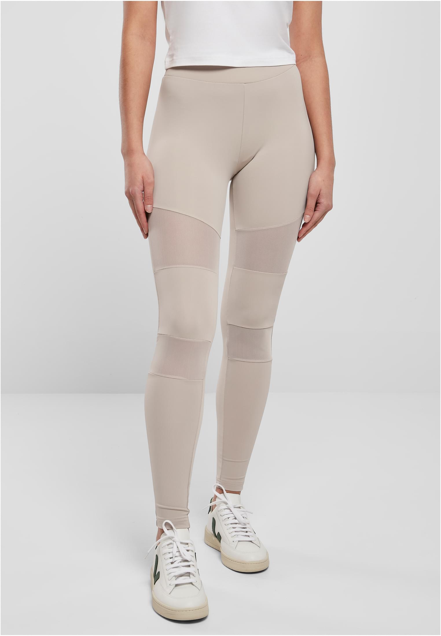 Ladies Tech Mesh Leggings | warmgrey