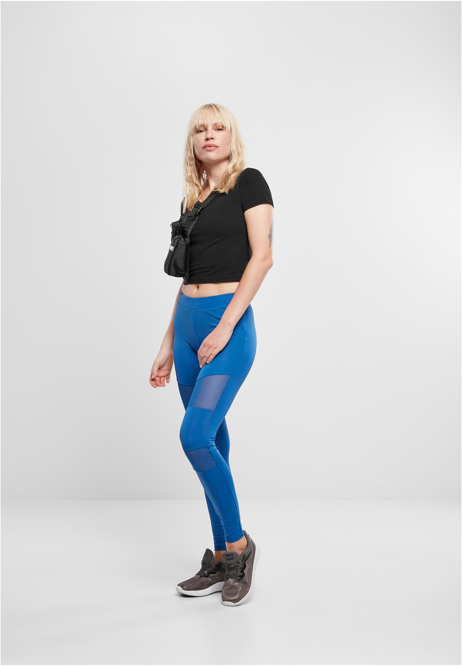 Ladies Tech Mesh Leggings | sporty blue