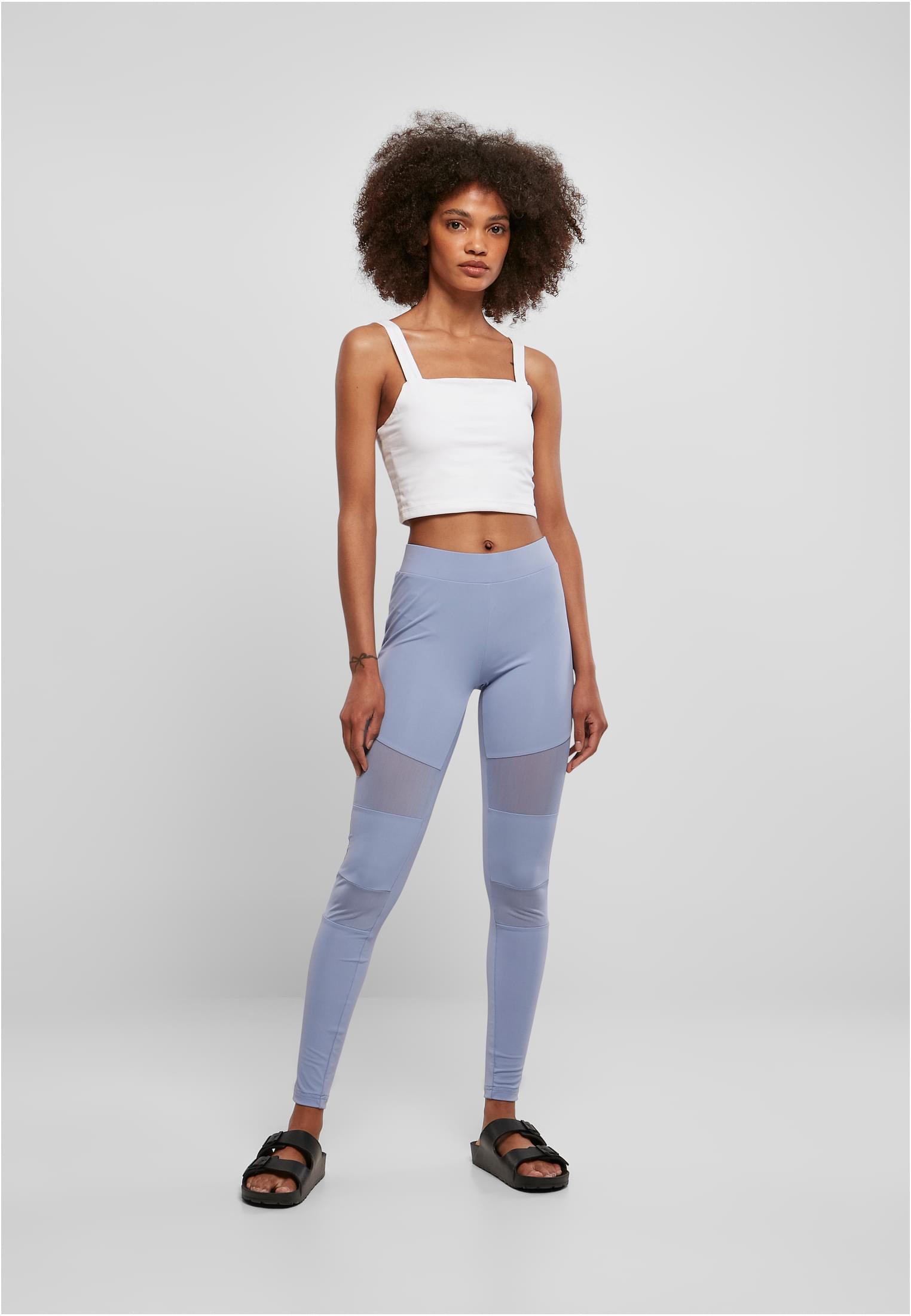 Ladies Tech Mesh Leggings | violablue