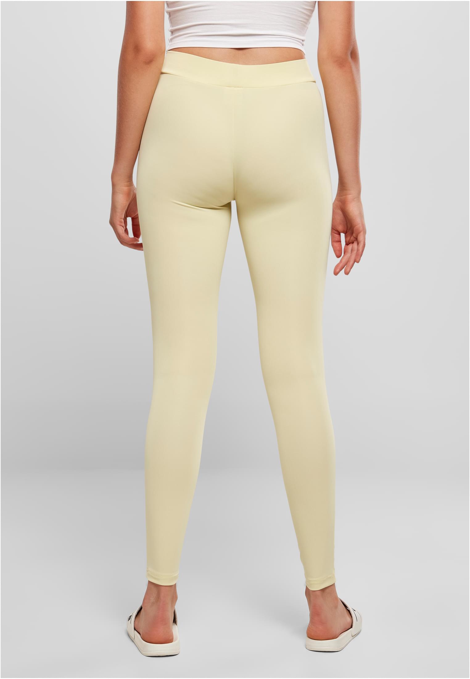 Ladies Tech Mesh Leggings | softyellow