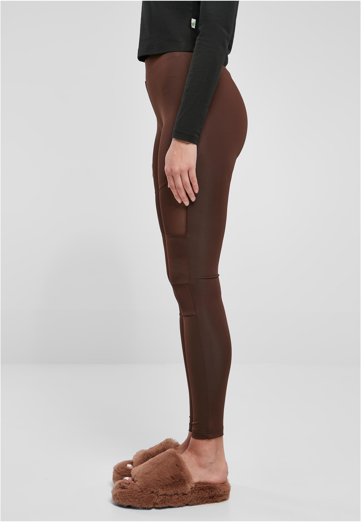 Ladies Tech Mesh Leggings | brown