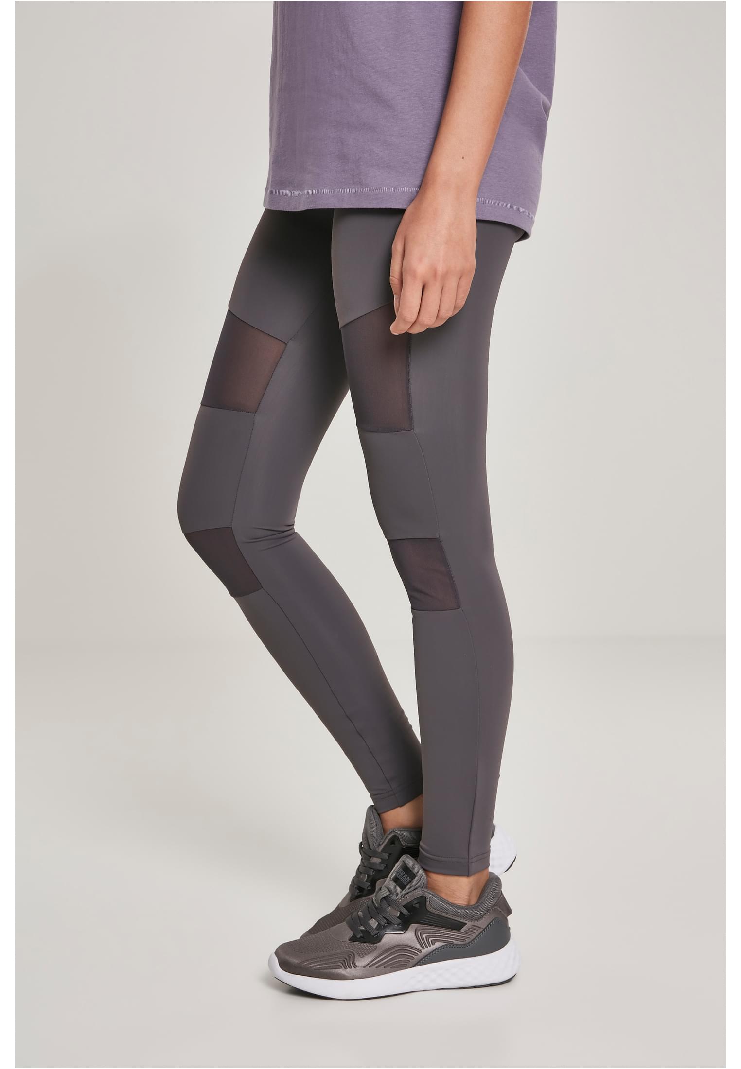 Ladies Tech Mesh Leggings | dark grey