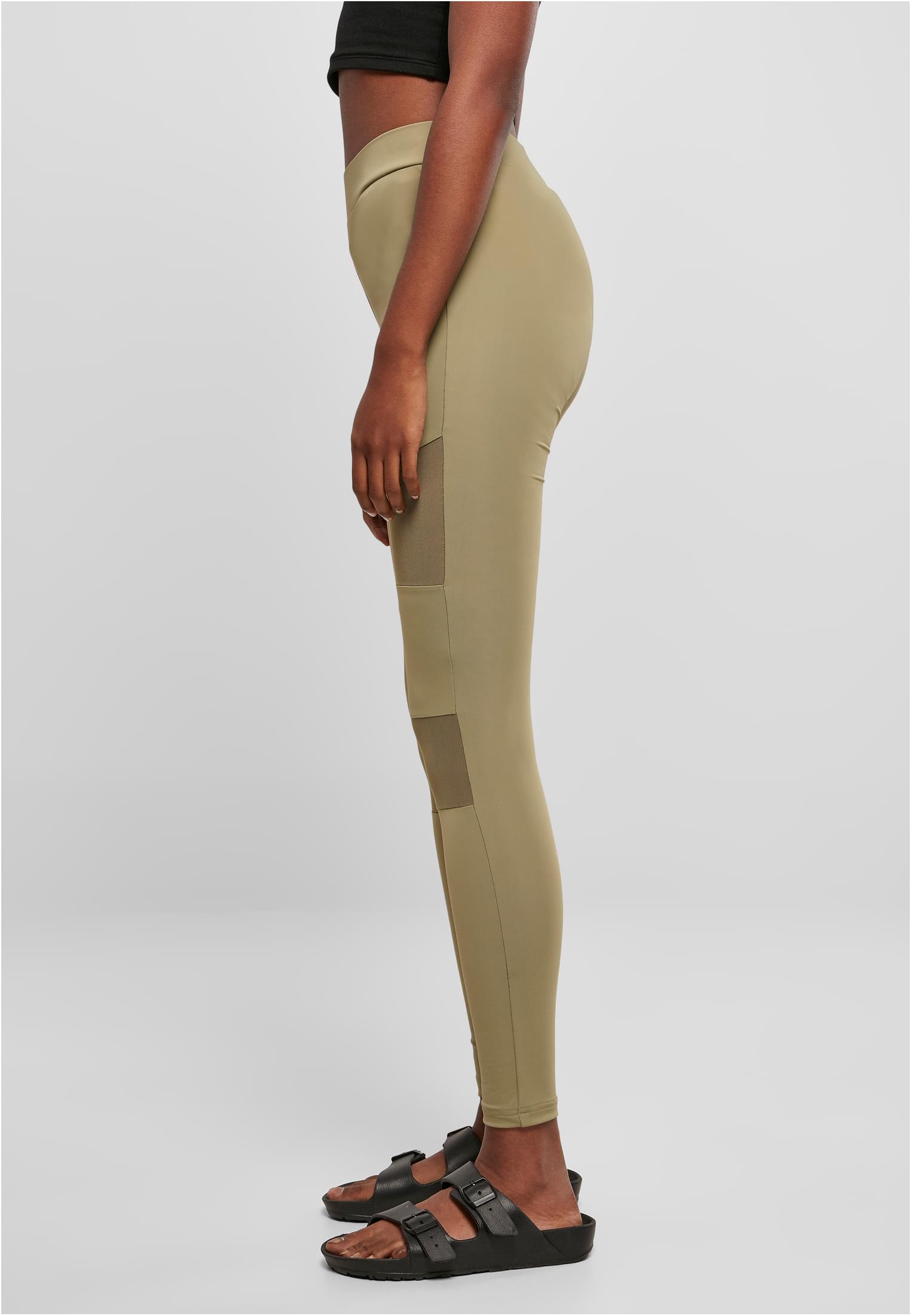 Ladies Tech Mesh Leggings | khaki