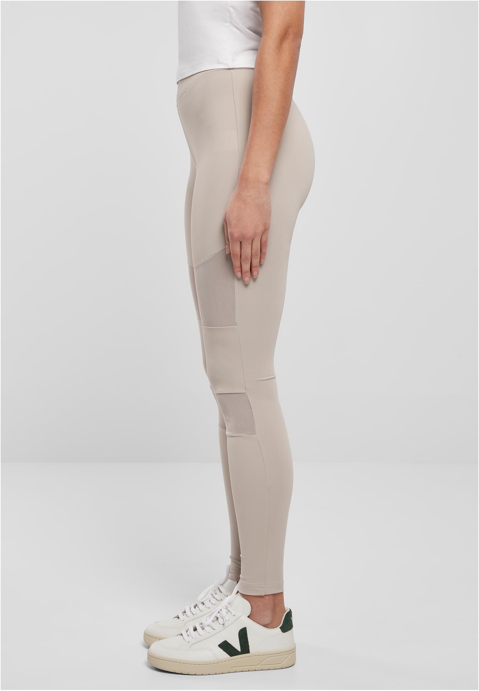 Ladies Tech Mesh Leggings | warmgrey