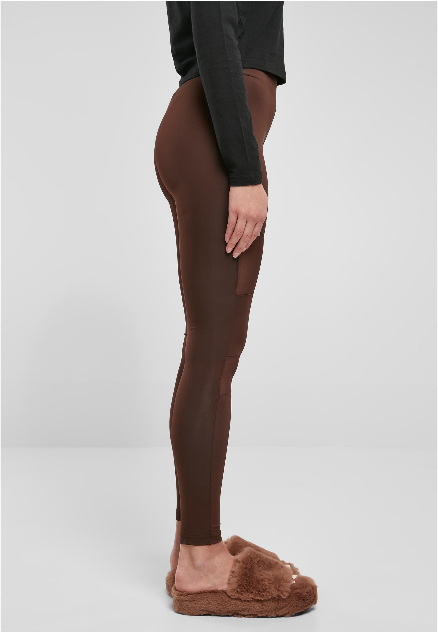 Ladies Tech Mesh Leggings | brown