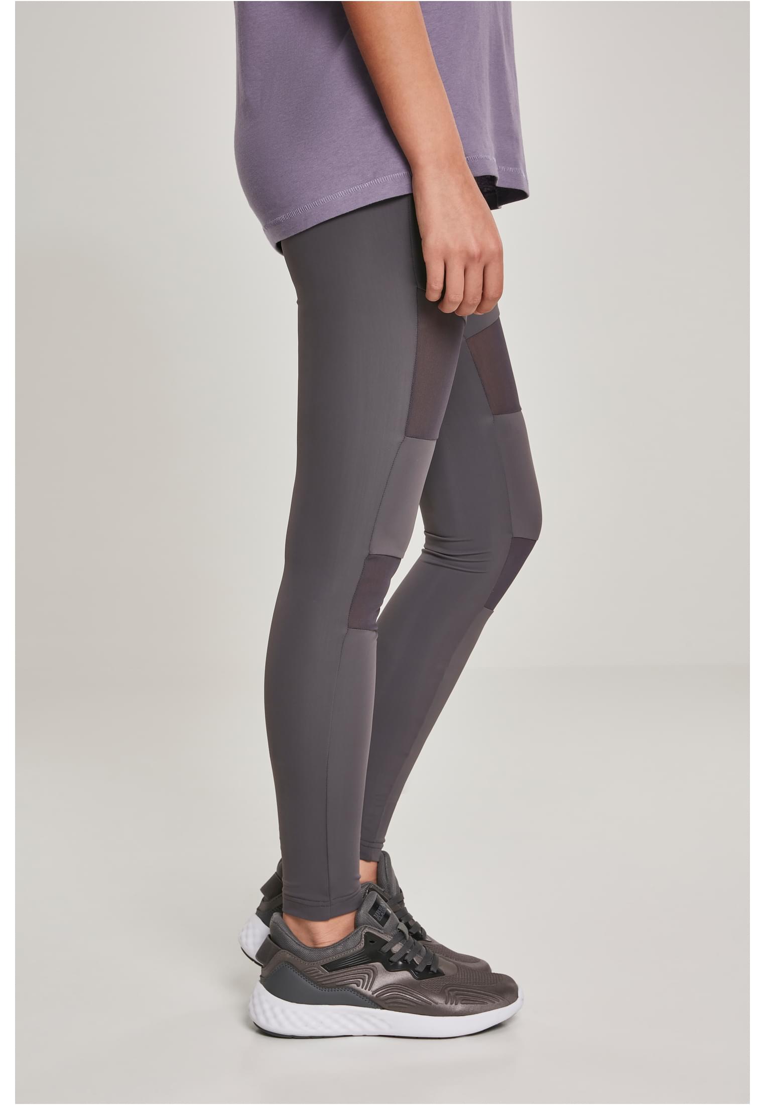 Ladies Tech Mesh Leggings | dark grey