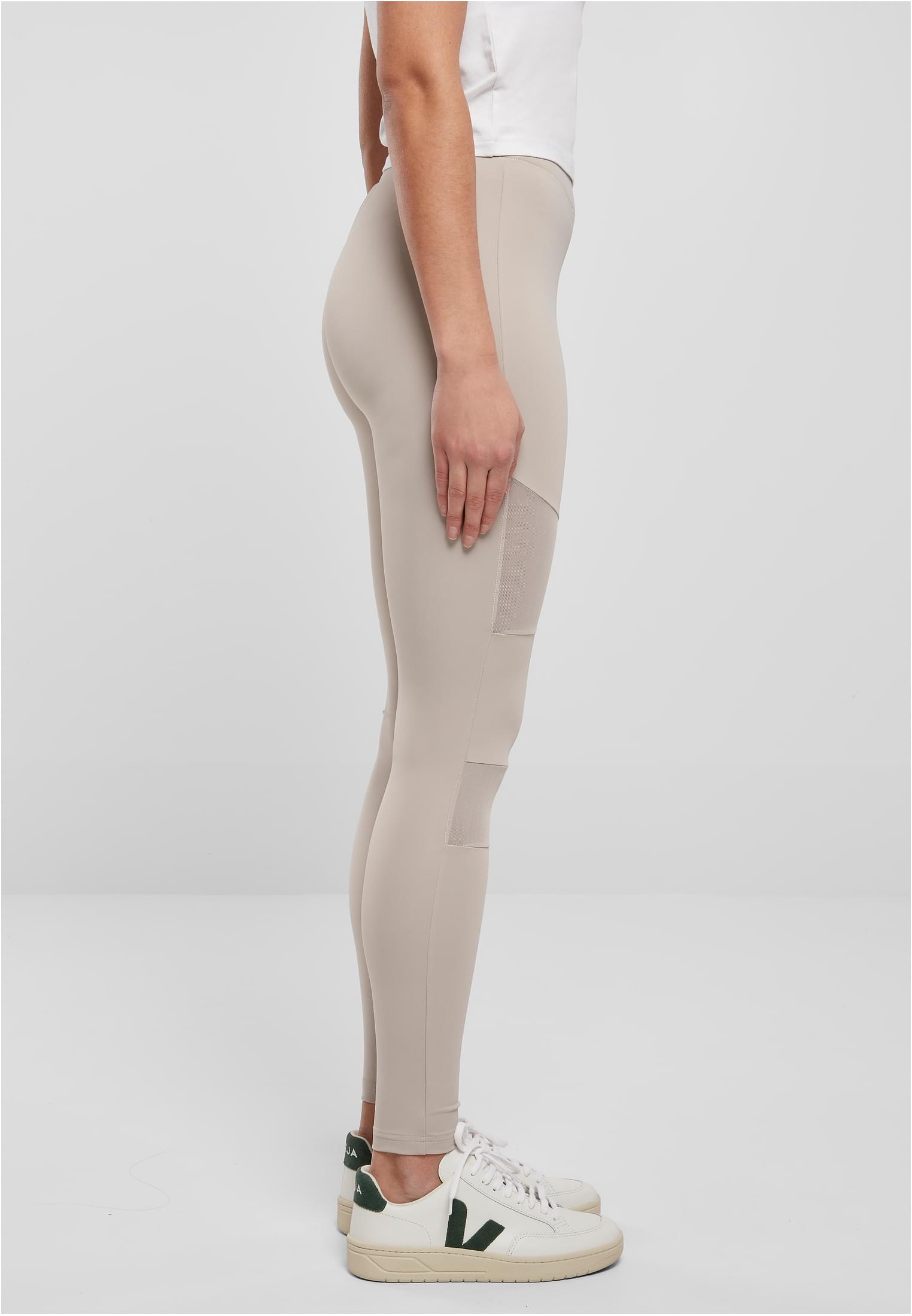 Ladies Tech Mesh Leggings | warmgrey