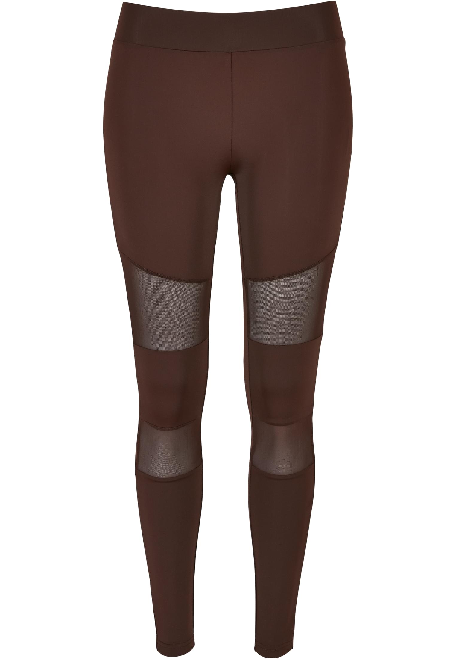 Ladies Tech Mesh Leggings | brown