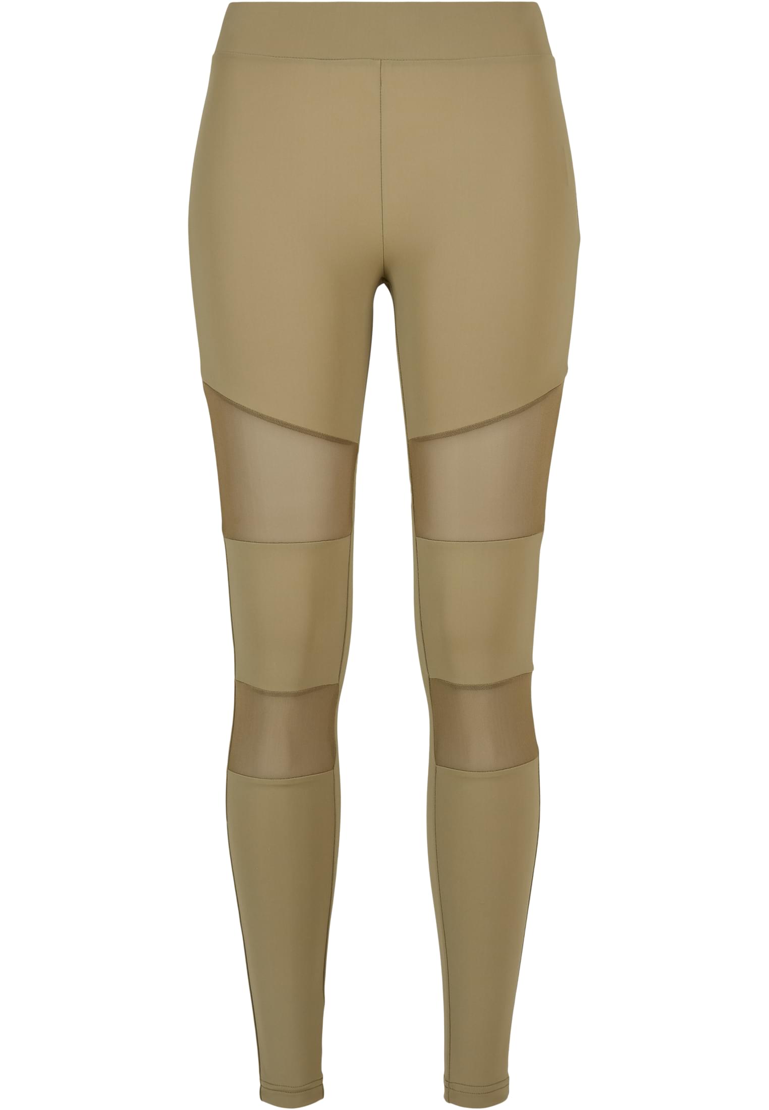 Ladies Tech Mesh Leggings | khaki