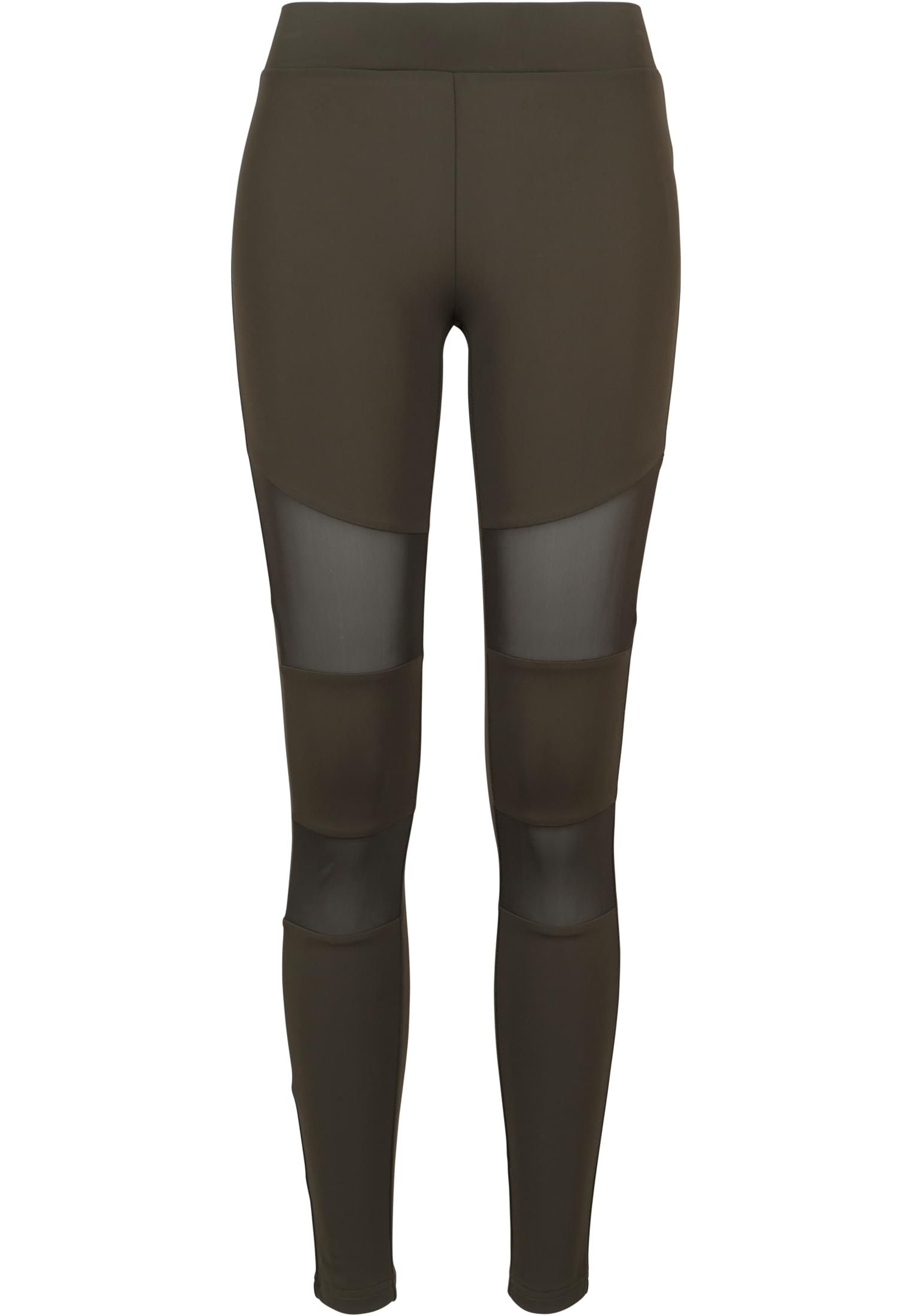 Ladies Tech Mesh Leggings | dark olive