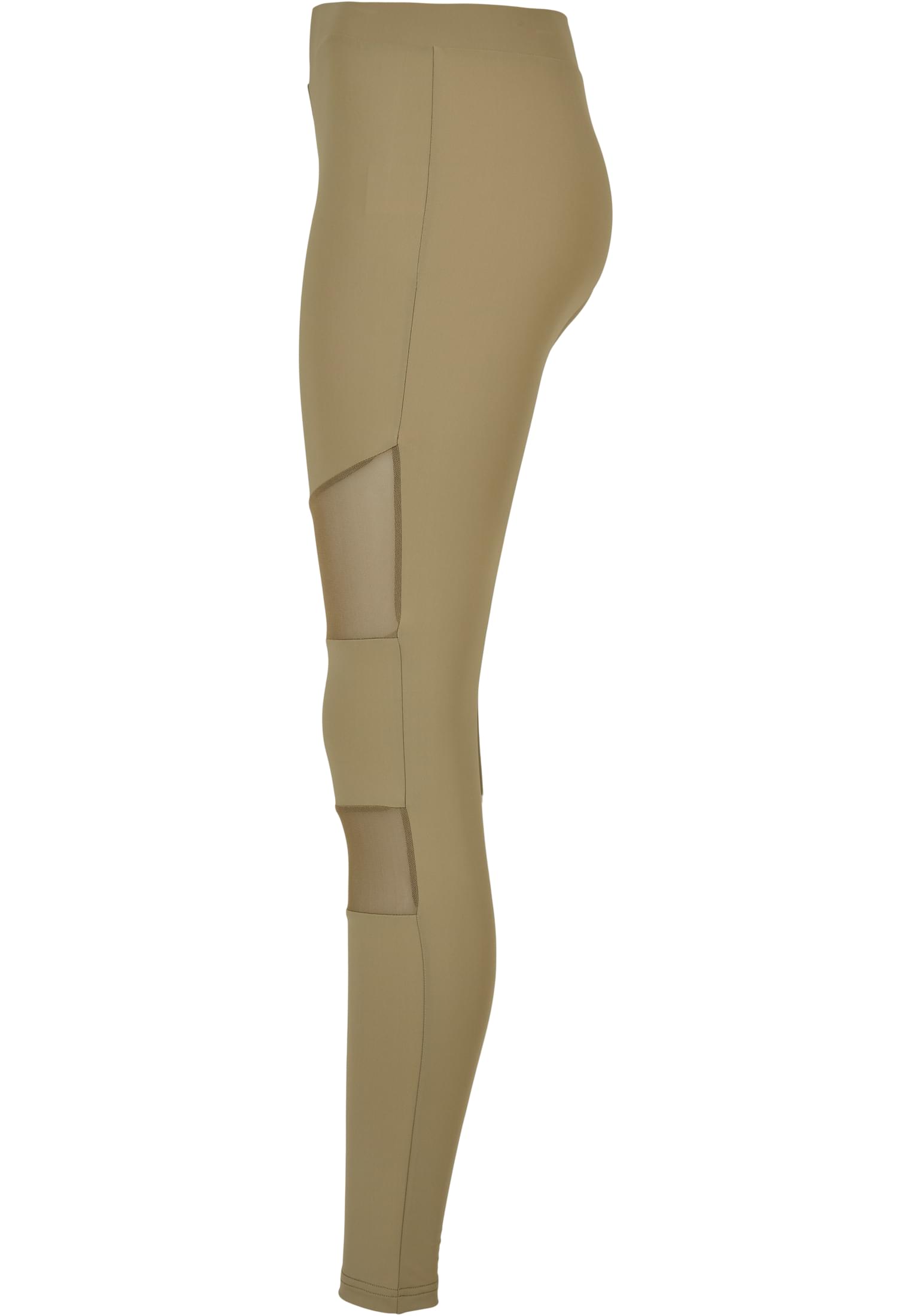 Ladies Tech Mesh Leggings | khaki