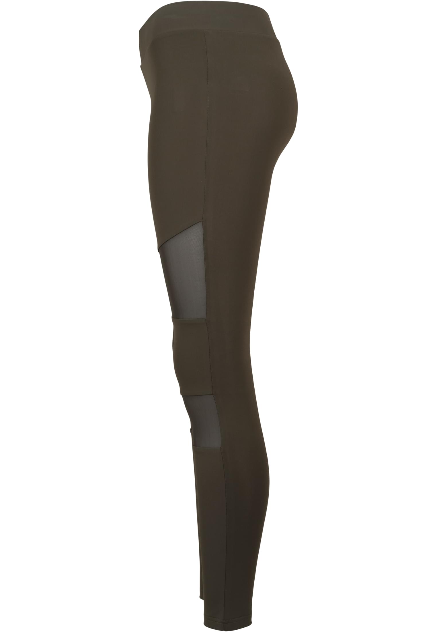 Ladies Tech Mesh Leggings | dark olive