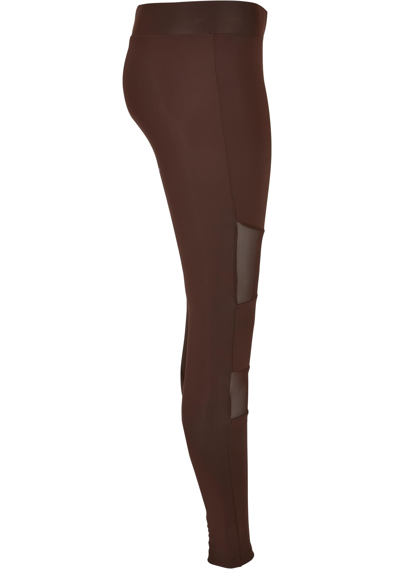 Ladies Tech Mesh Leggings | brown