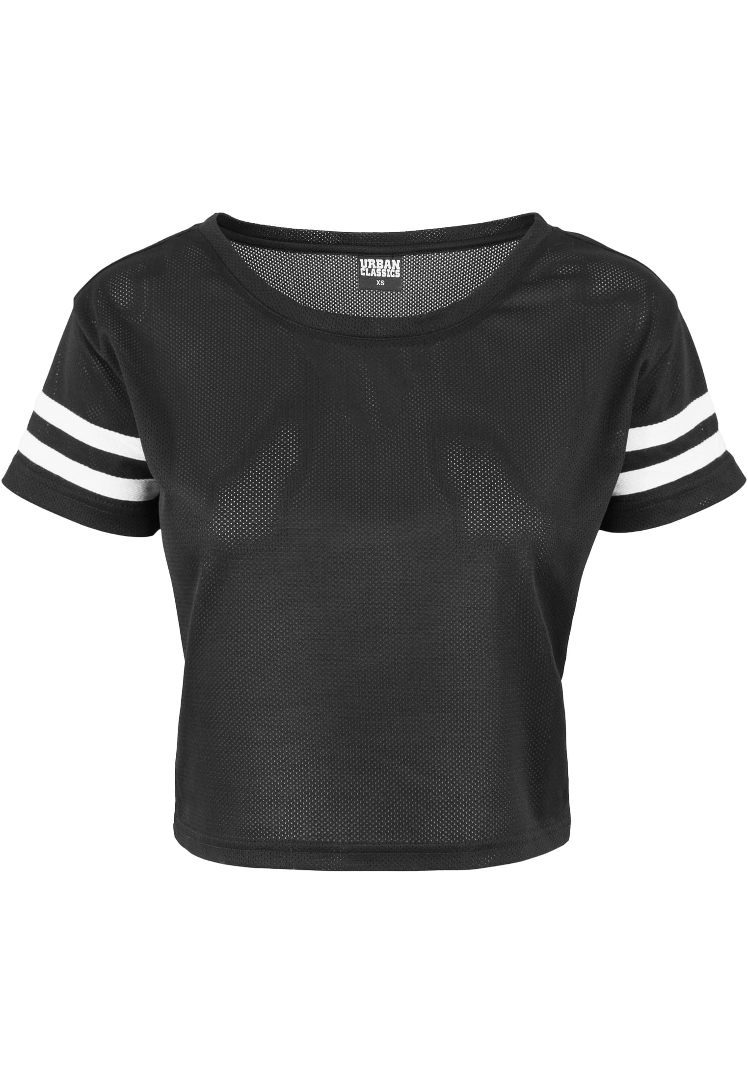 Ladies Mesh Short Tee | blk/wht