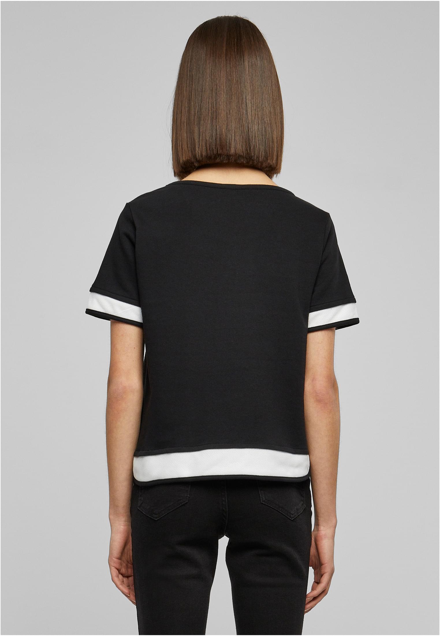 Ladies Terry Mesh Tee | blk/wht