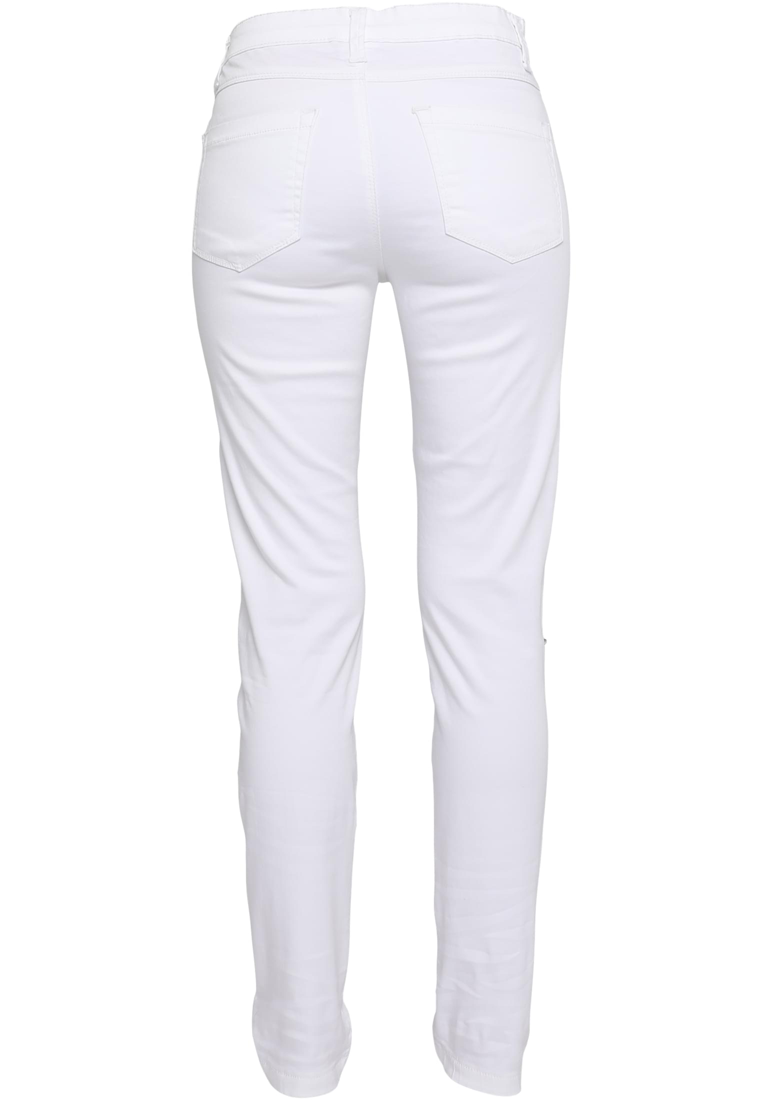 Ladies Stretch Biker Pants | white