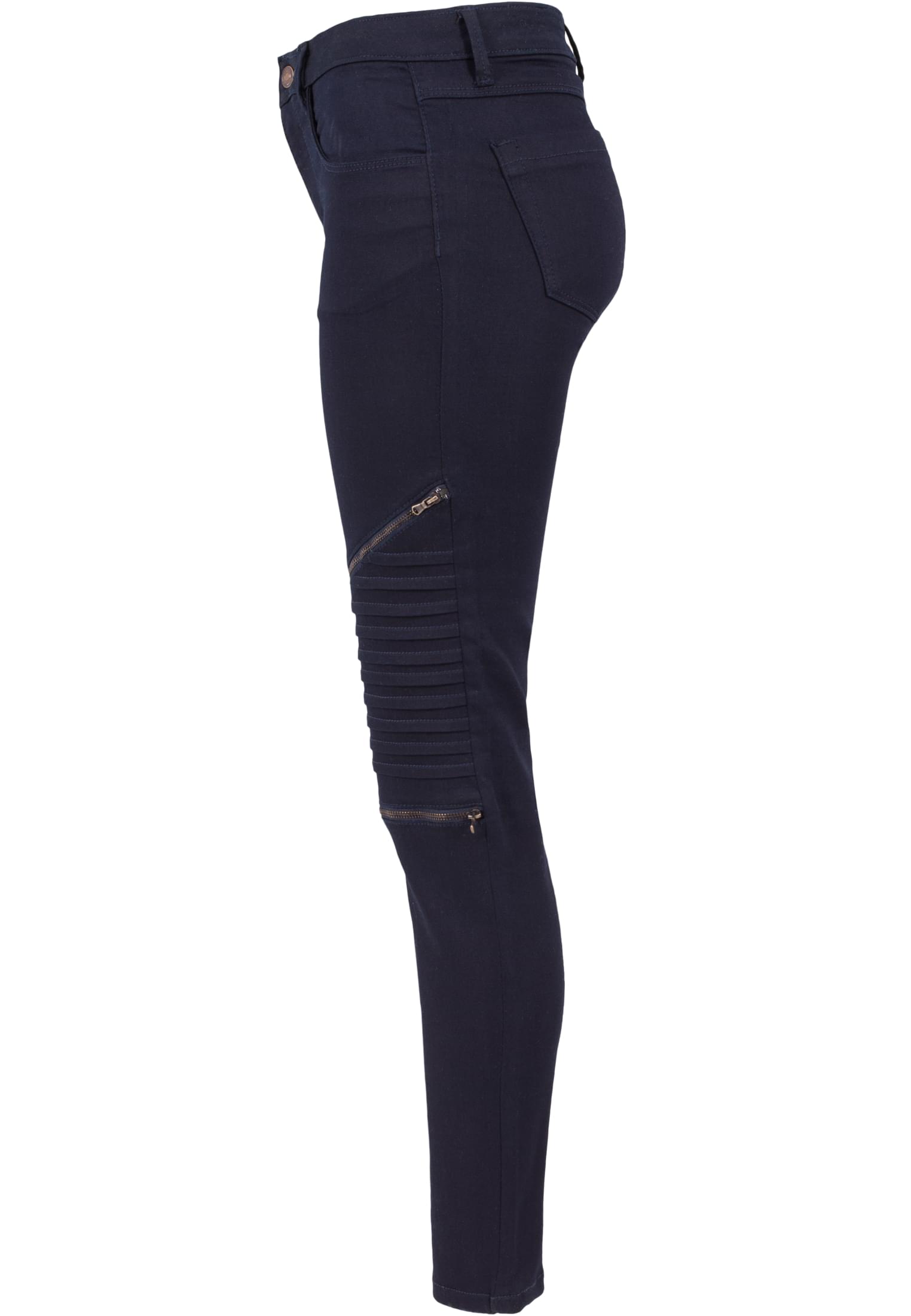 Ladies Stretch Biker Pants | dark denim