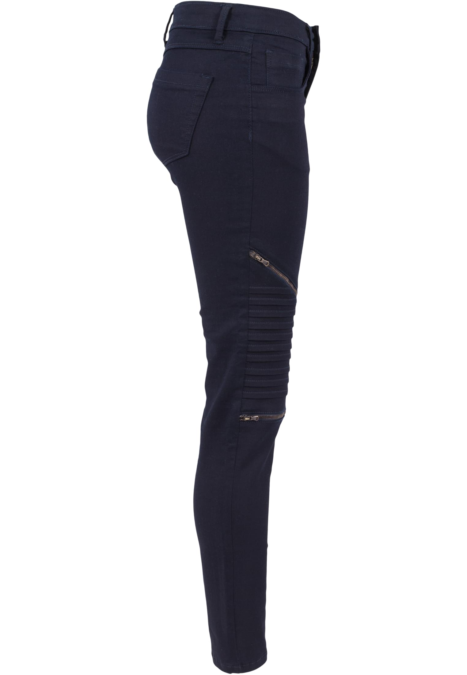 Ladies Stretch Biker Pants | dark denim