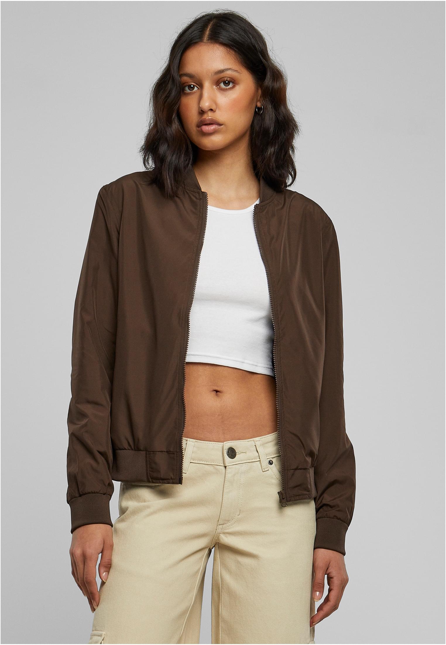 Ladies Light Bomber Jacket | brown