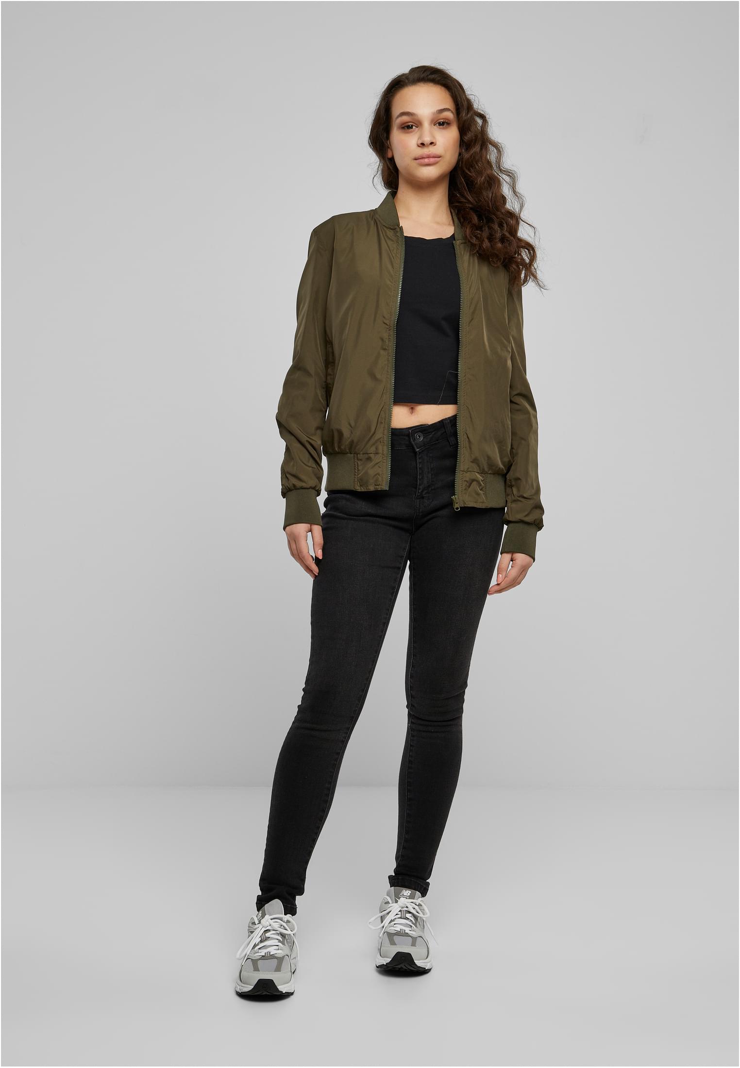 Ladies Light Bomber Jacket | dark olive