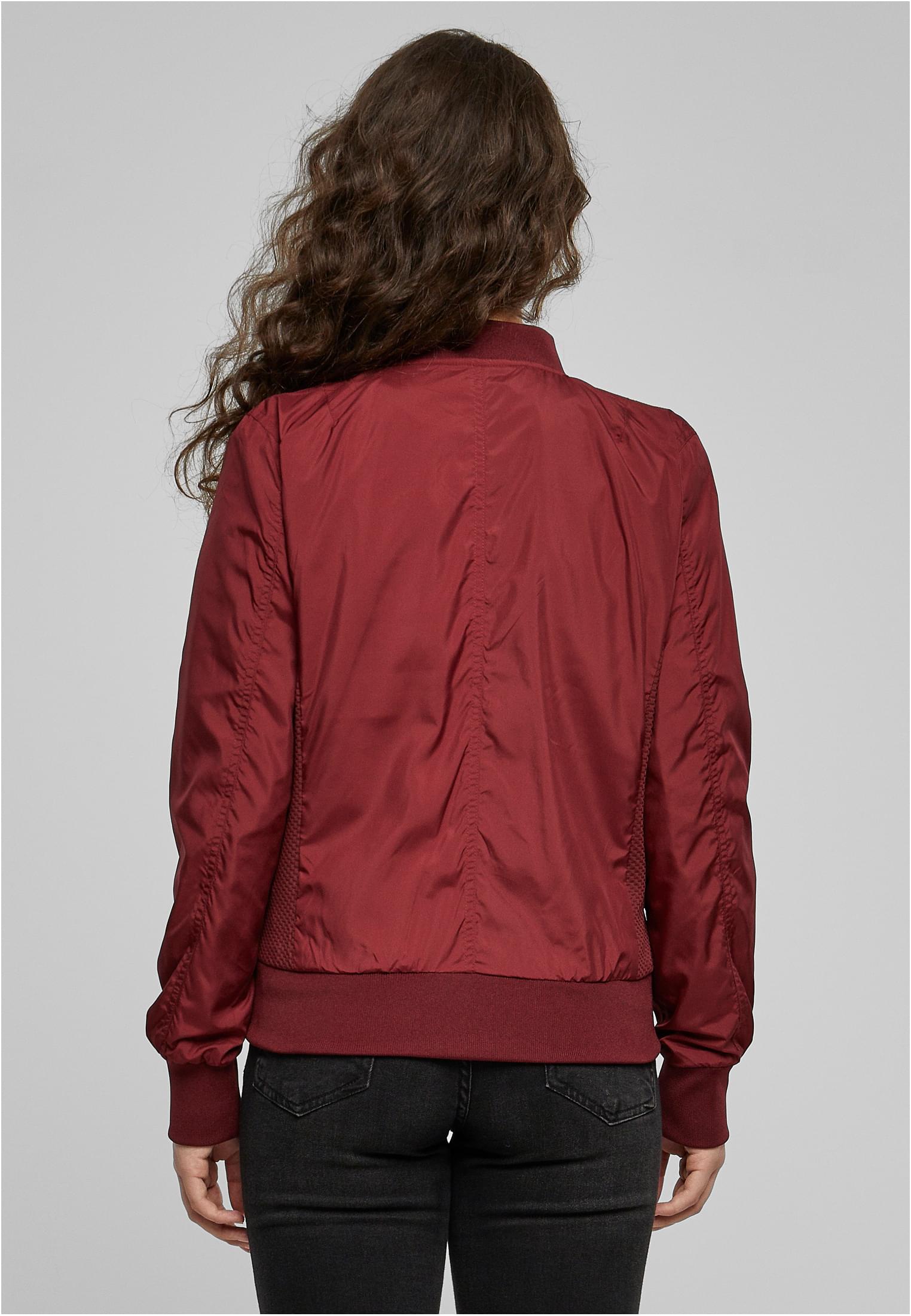 Ladies Light Bomber Jacket | burgundy