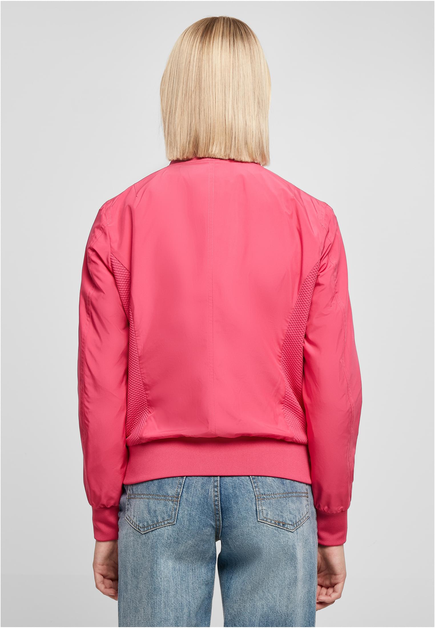 Ladies Light Bomber Jacket | hibiskus pink