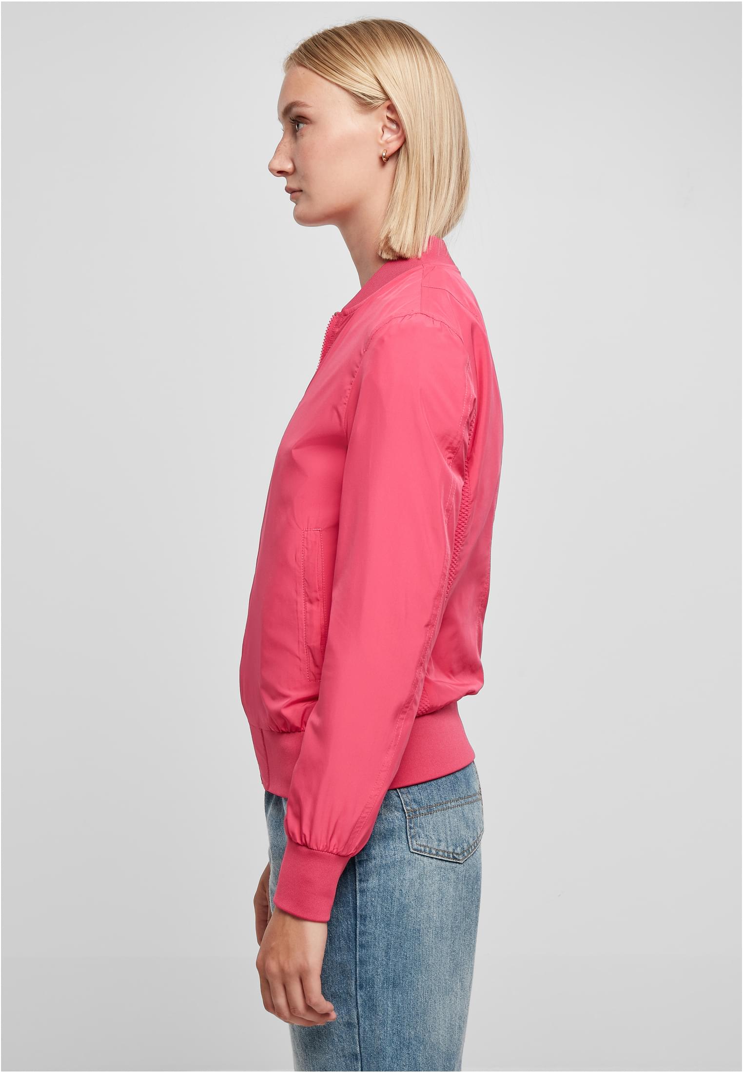 Ladies Light Bomber Jacket | hibiskus pink