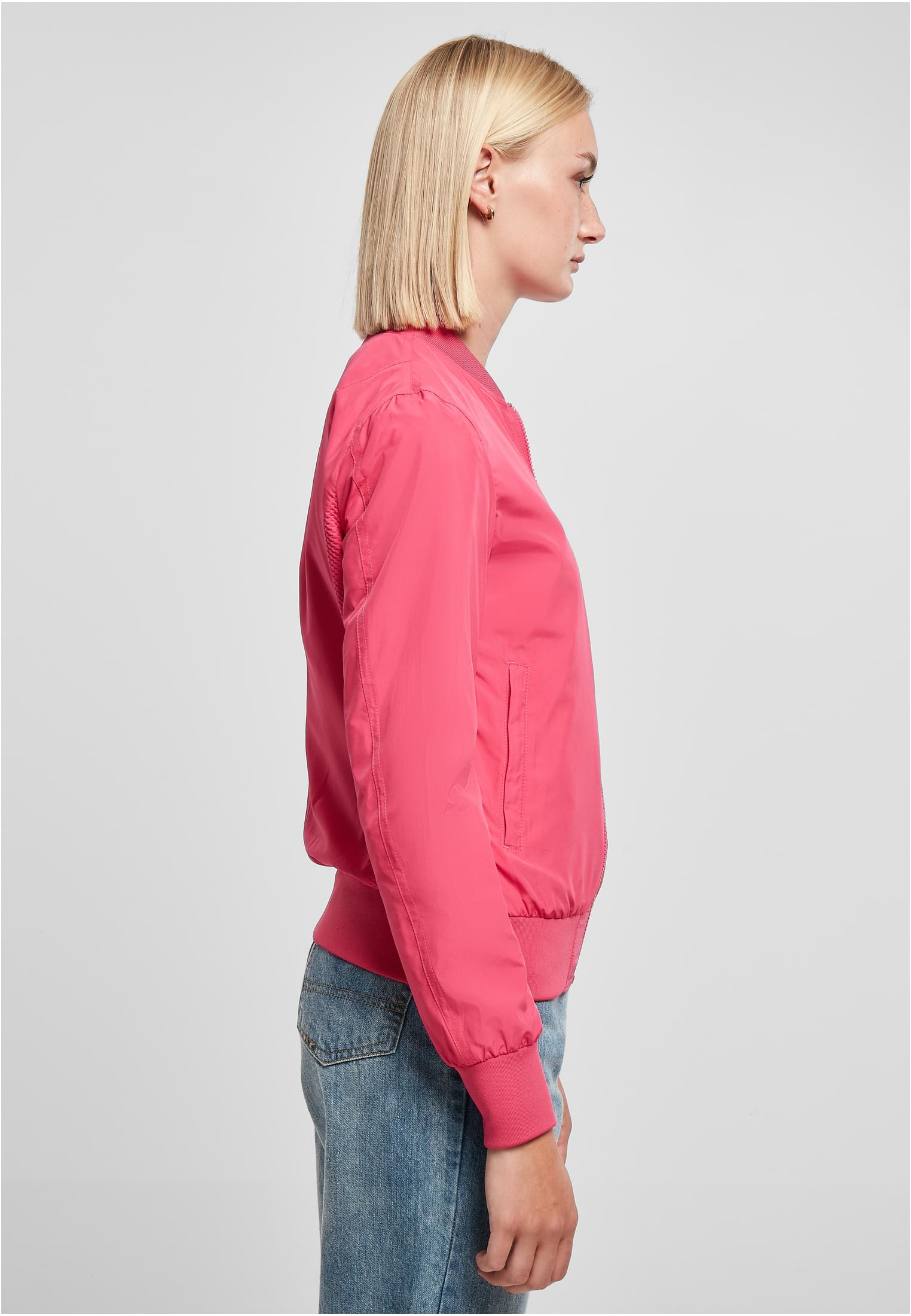 Ladies Light Bomber Jacket | hibiskus pink