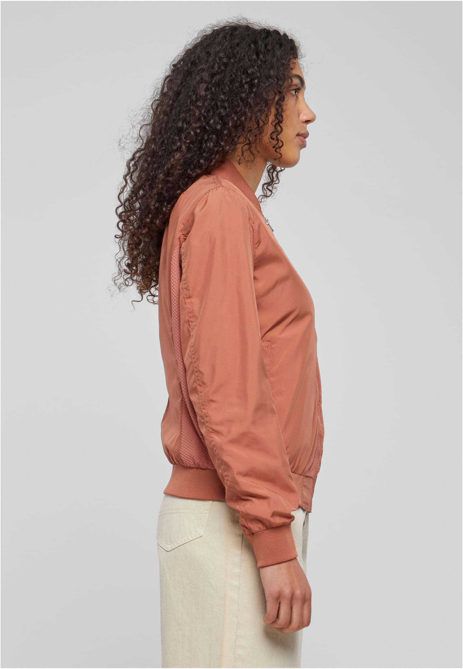 Ladies Light Bomber Jacket | terracotta