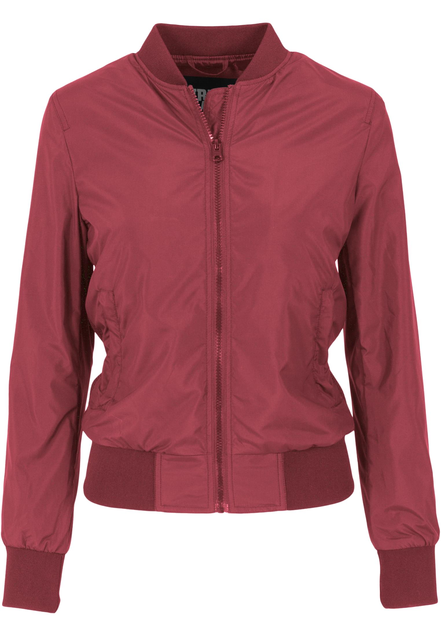 Ladies Light Bomber Jacket | burgundy