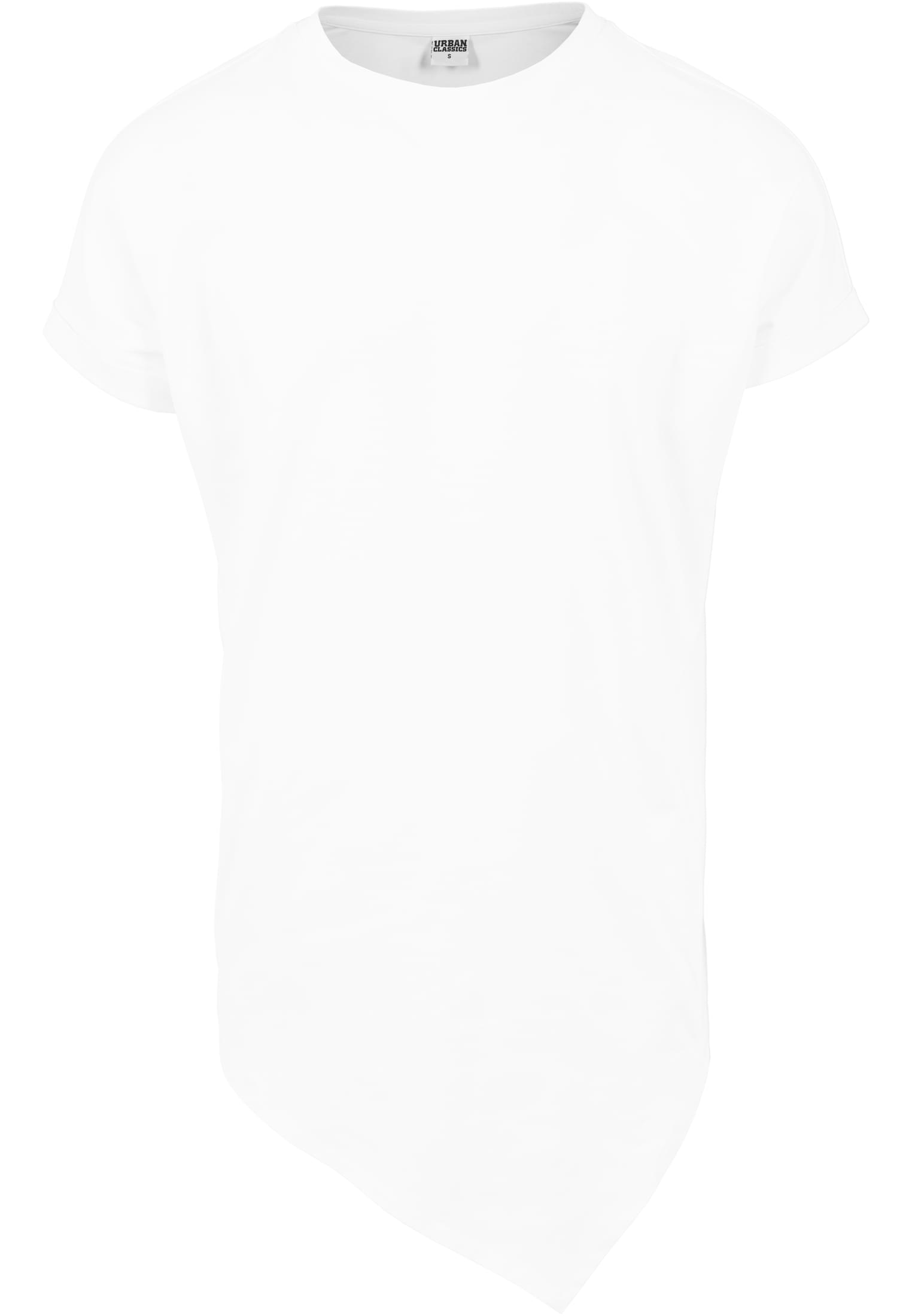 Asymetric Long Tee | white