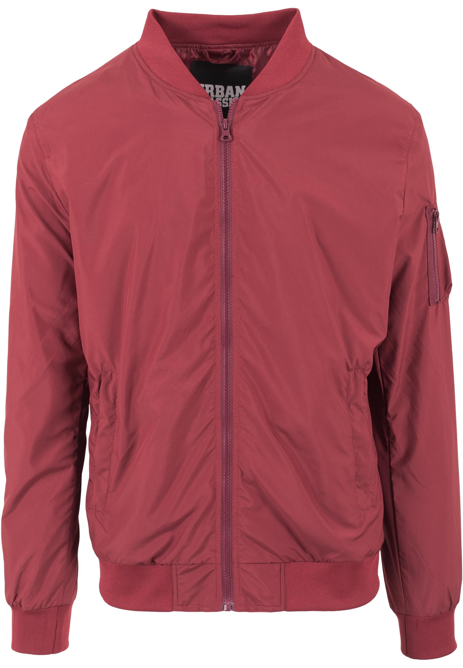 Light Bomber Jacket | burgundy