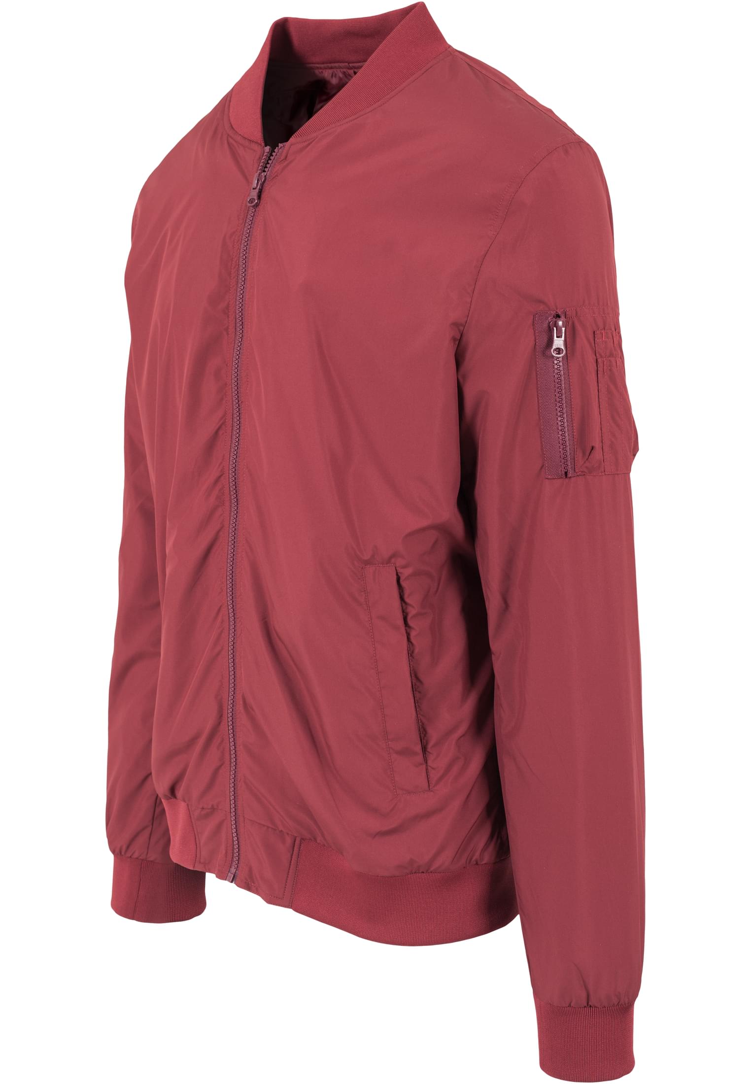 Light Bomber Jacket | burgundy