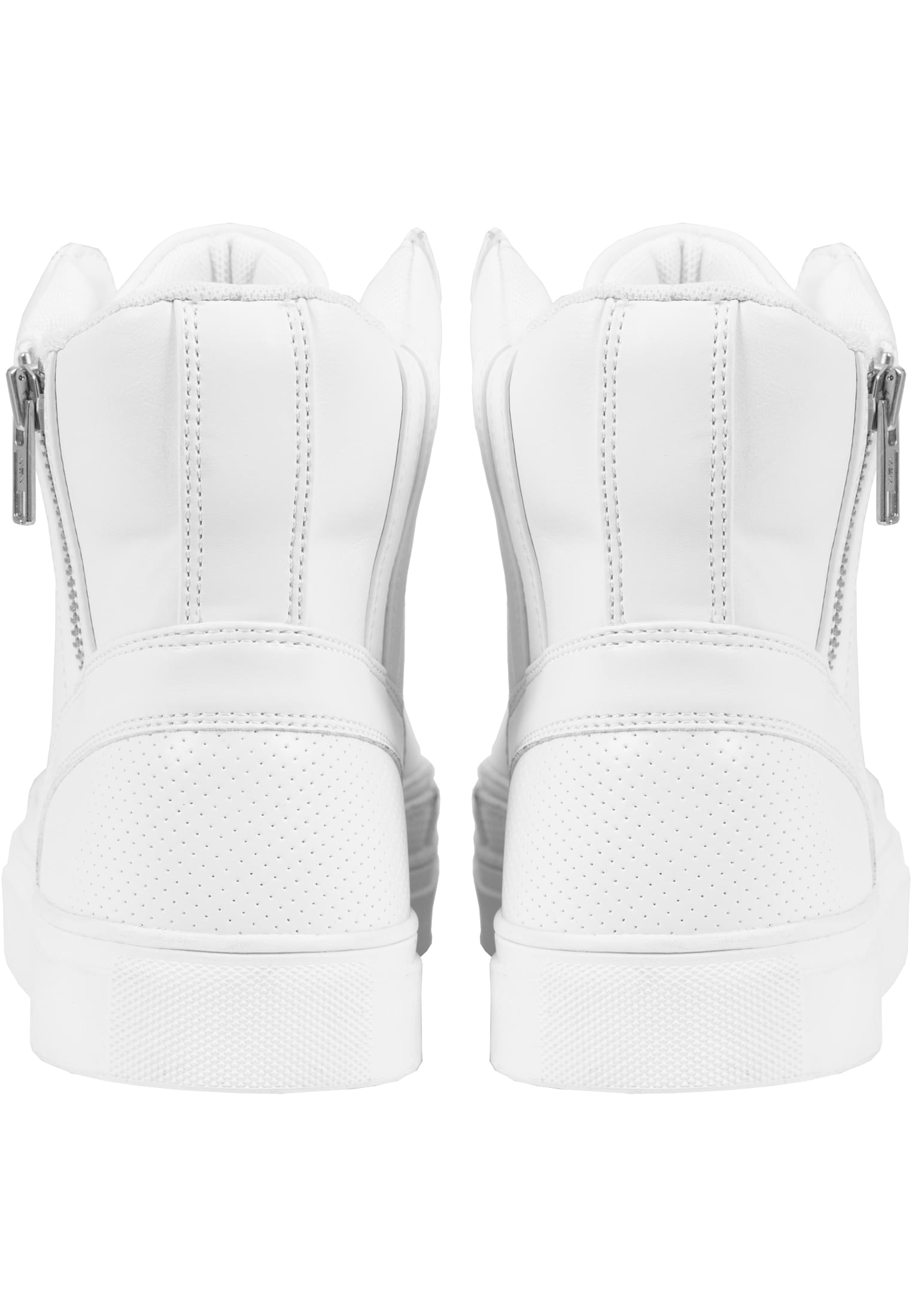 Zipper High Top Shoe | white