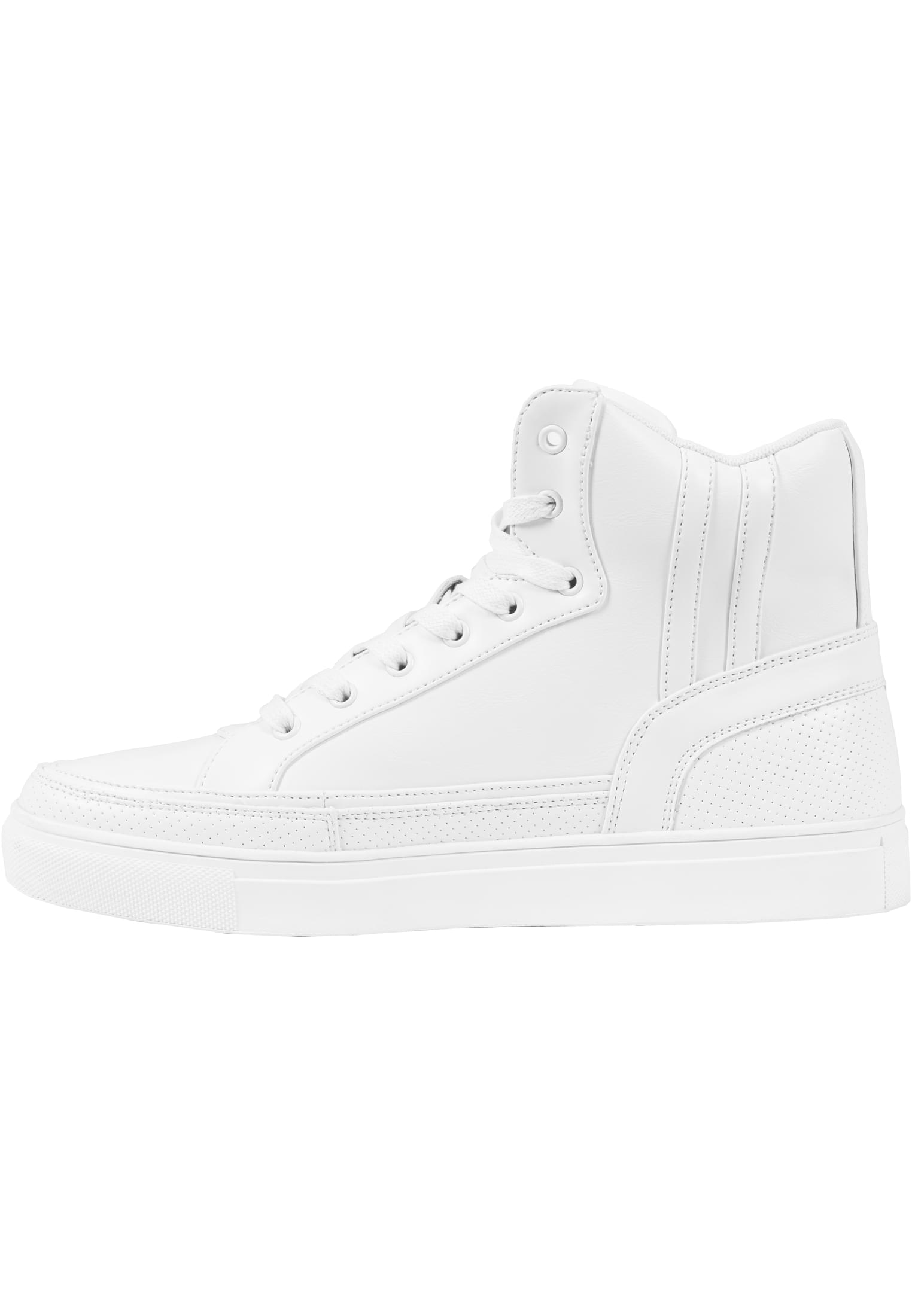 Zipper High Top Shoe | white