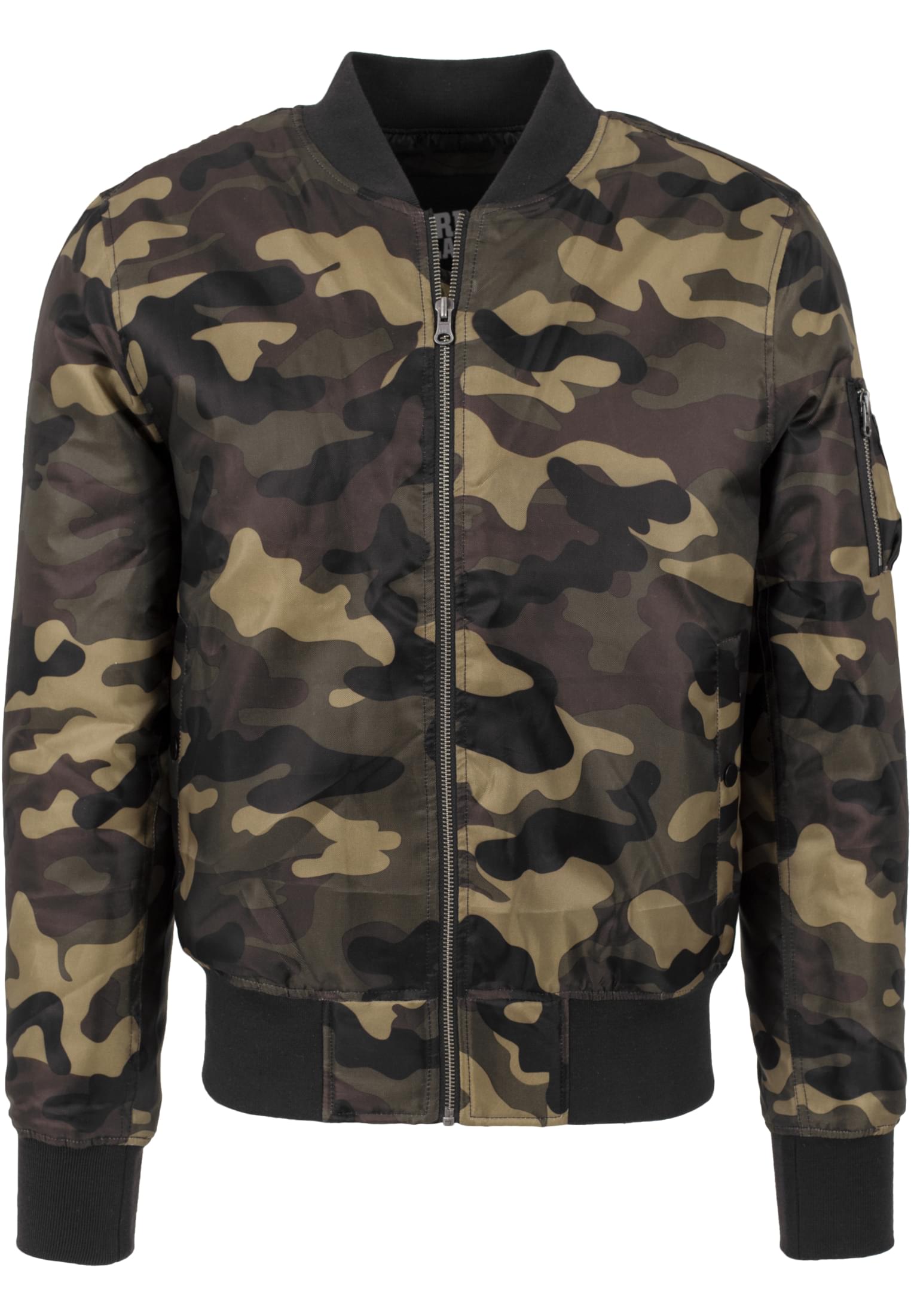 Camo Basic Bomber Jacket | wood camo