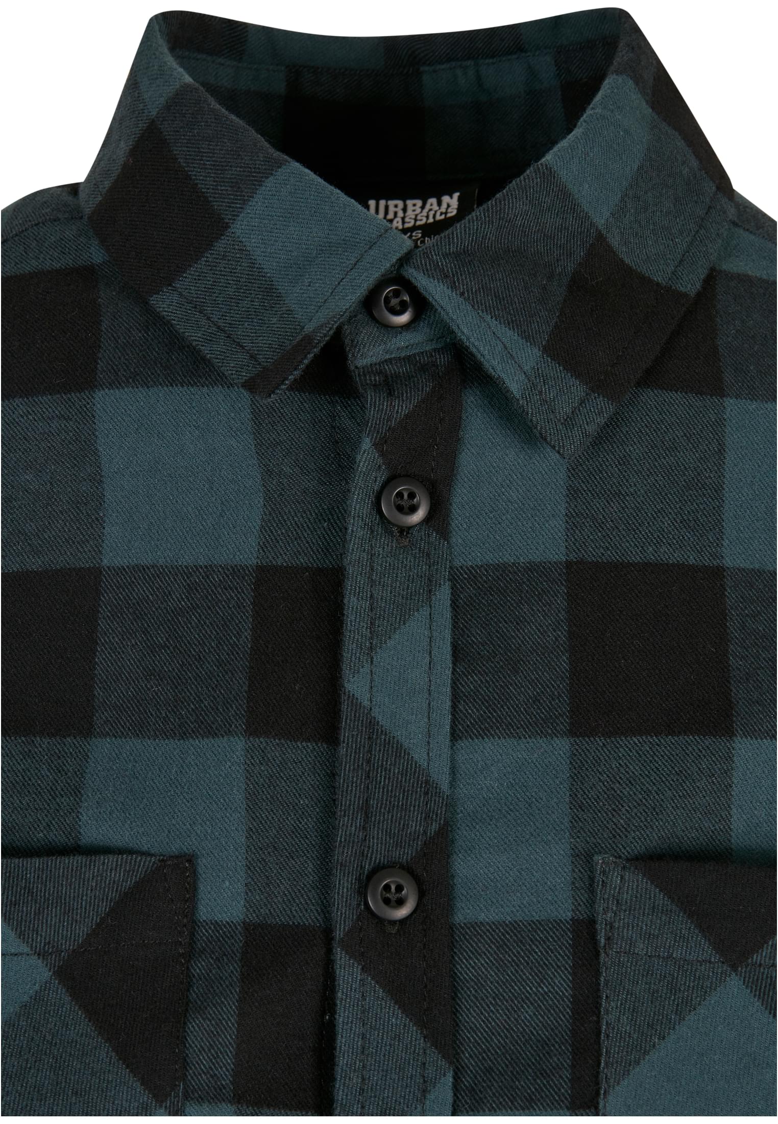 Ladies Turnup Checked Flanell Shirt | jasper/black