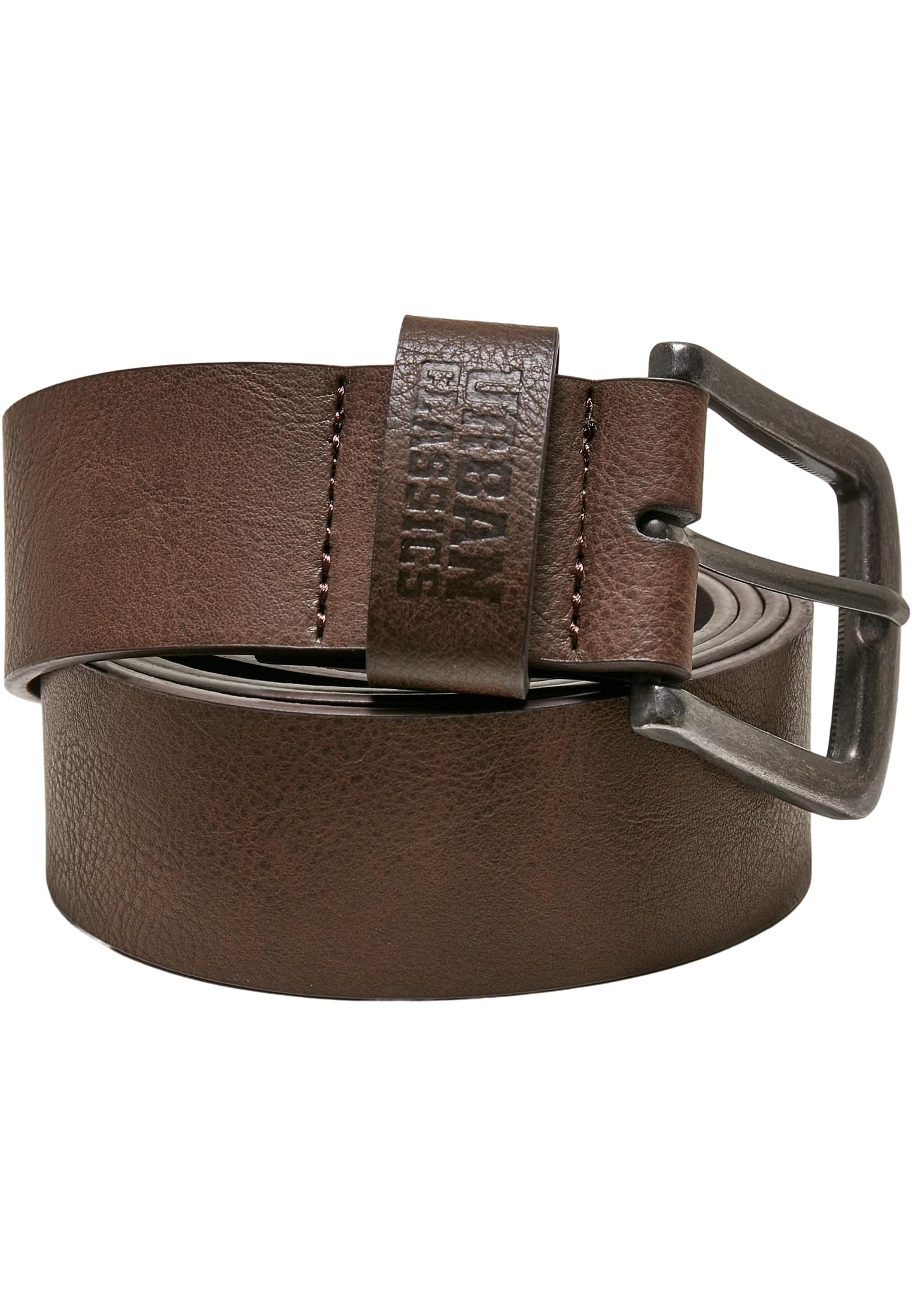 Leather Imitation Belt | brown