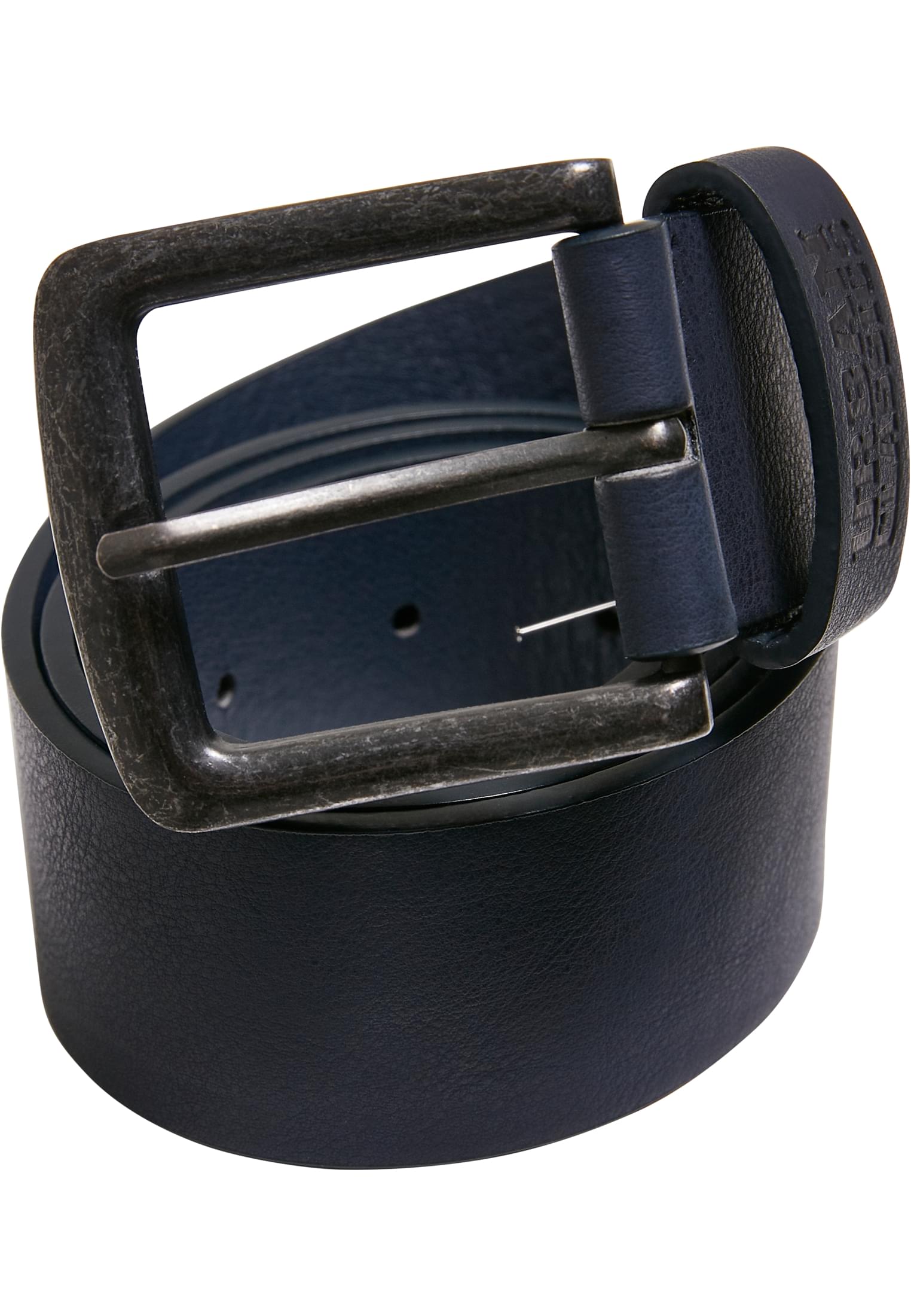 Leather Imitation Belt | navy