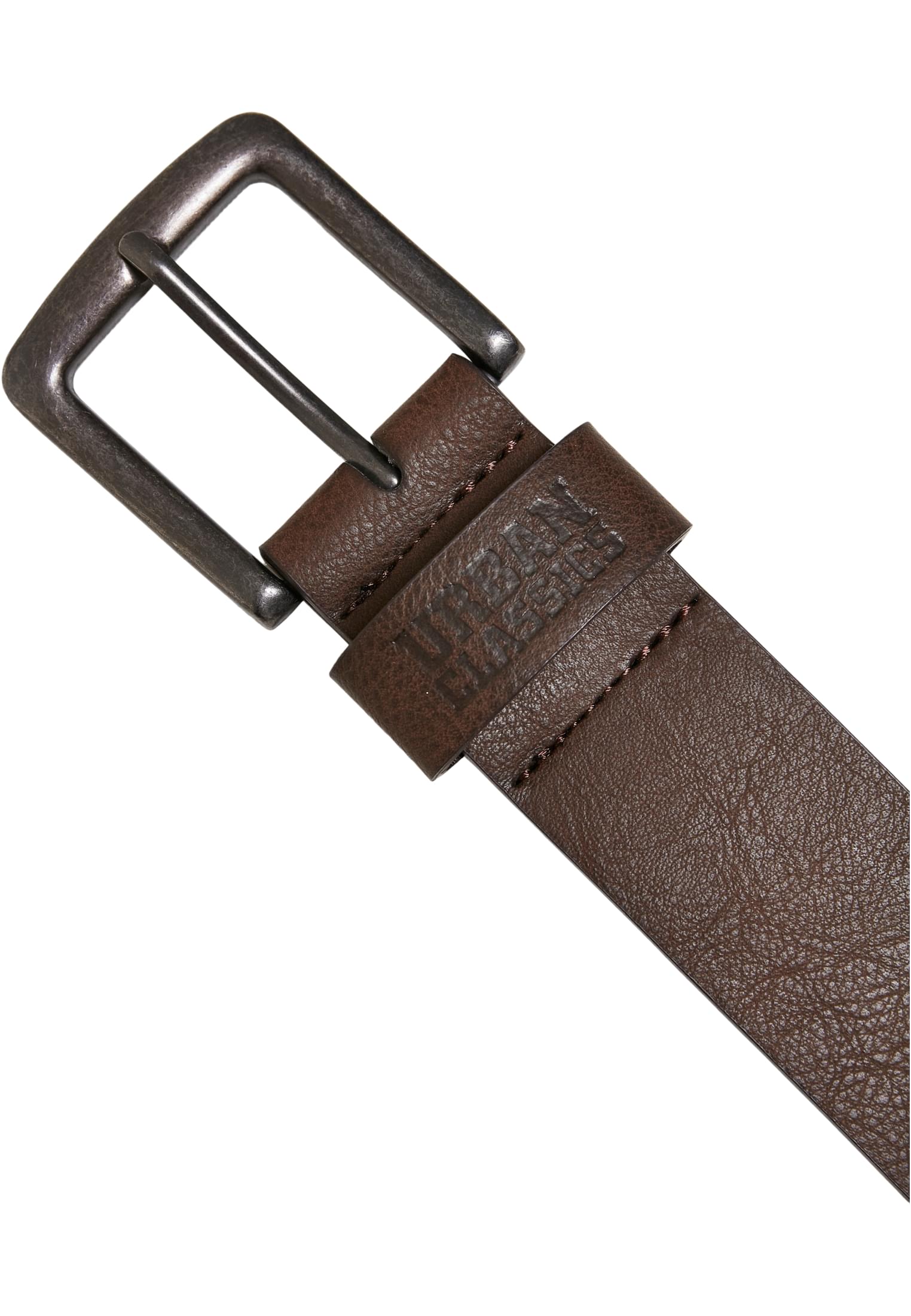 Leather Imitation Belt | brown