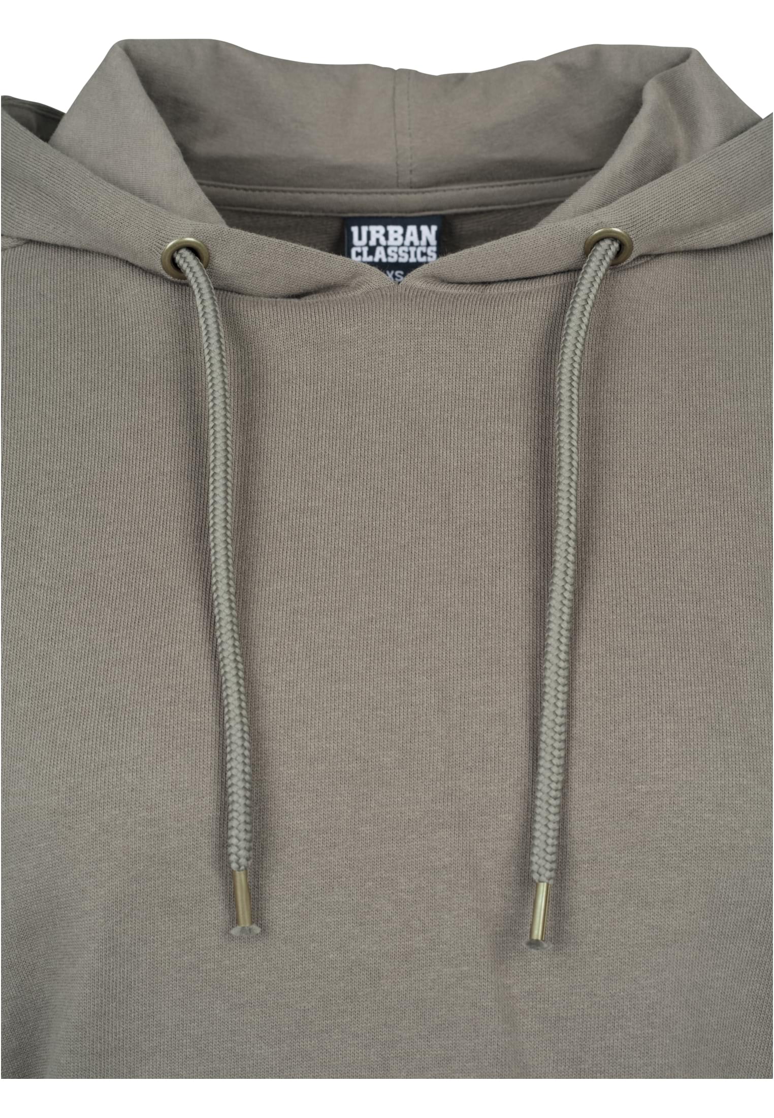 Ladies Cropped Terry Hoody | army green