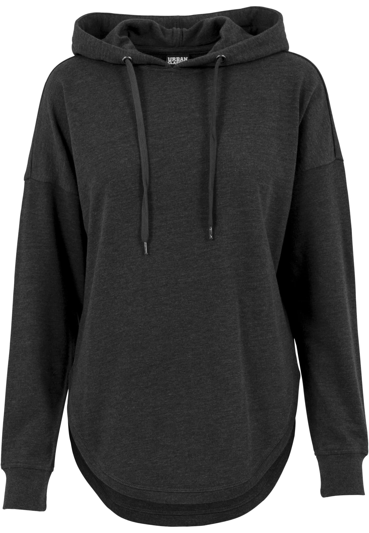 Ladies Oversized Terry Hoody | charcoal